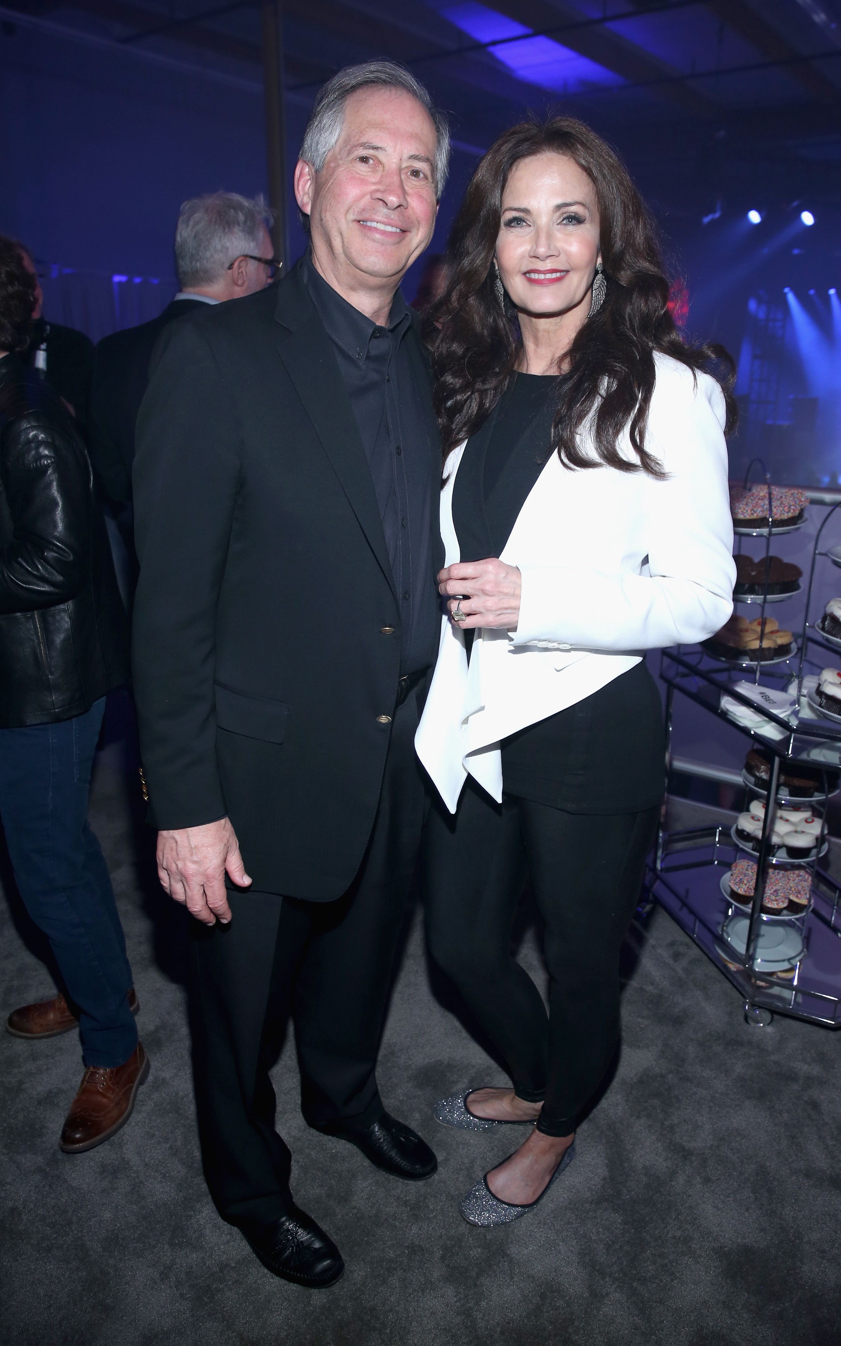 Robert A. Altman and Lynda Carter at Bethesda Softworks' new video game experiences at its E3 Showcase and BE3 Plus event in Los Angeles, California | Source: Getty Images
