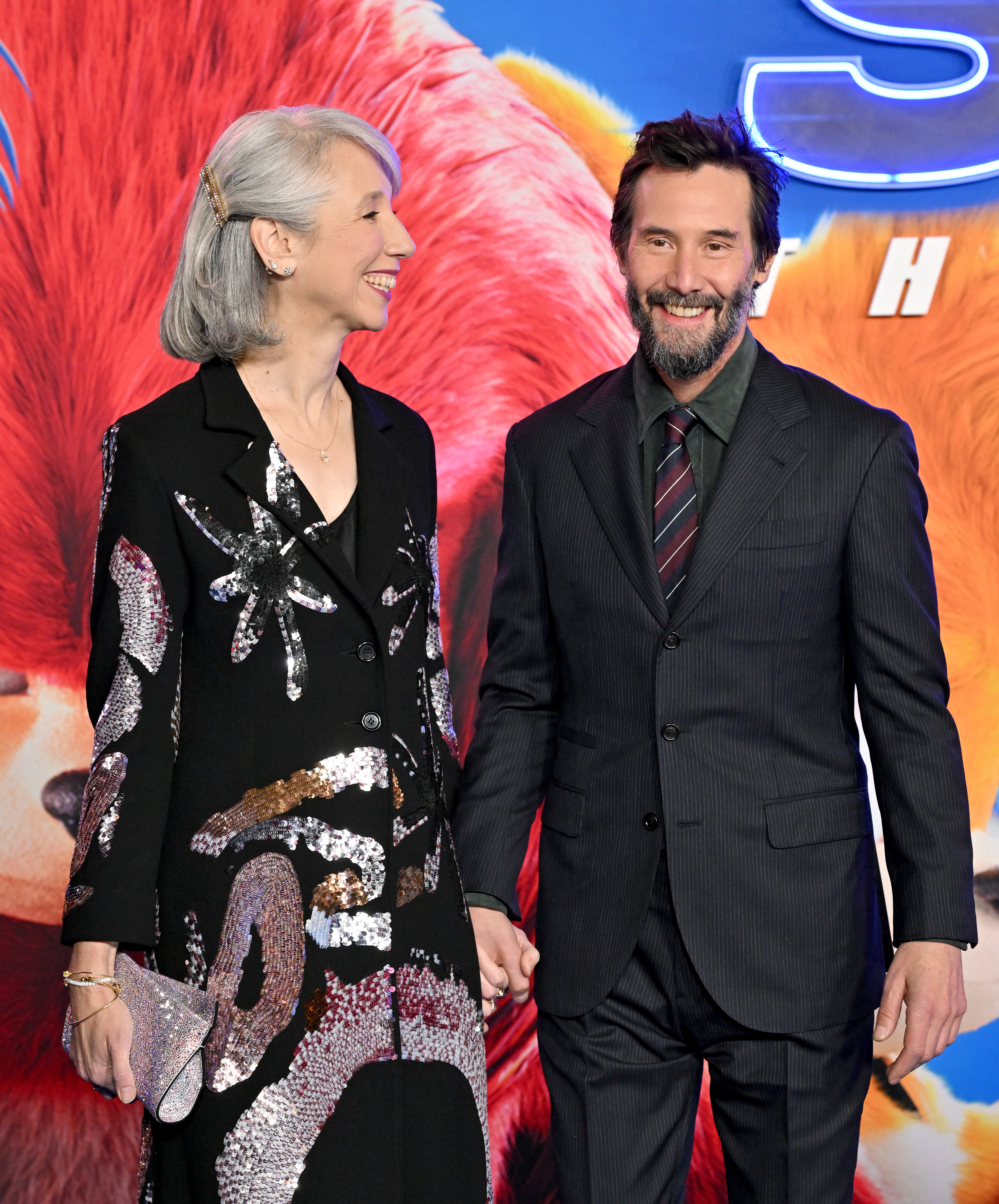 Alexandra Grant and Keanu Reeves on December 16, 2024, in Hollywood, California | Source: Getty Images