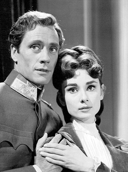 Audrey Hepburn and Mel Ferrer from the Producers' Showcase presentation of "Mayerling." | Source: Wikimedia Commons