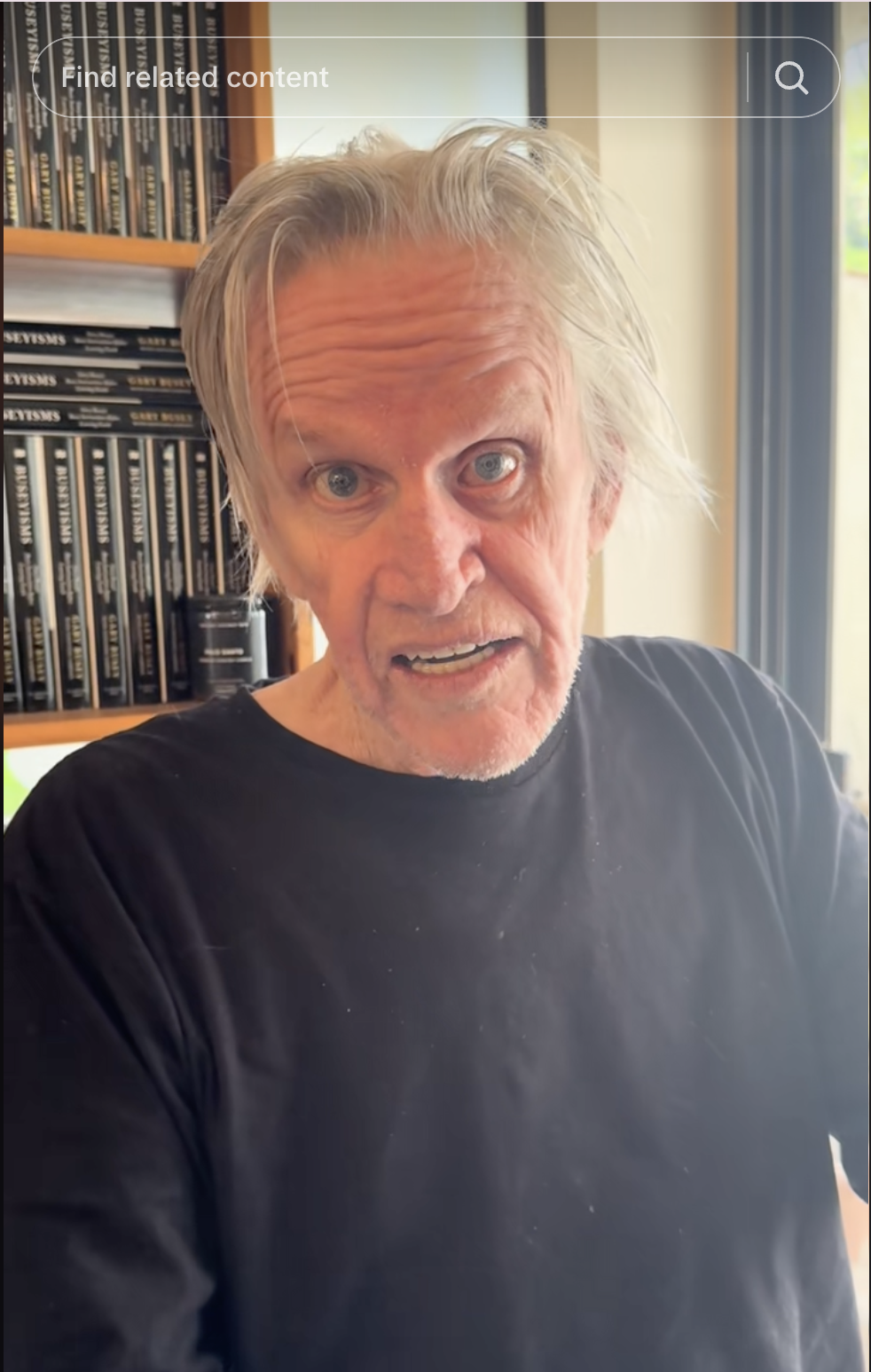 Gary Busey shares humorous thoughts with fans on TikTok | Source: TikTok/@buseyisms