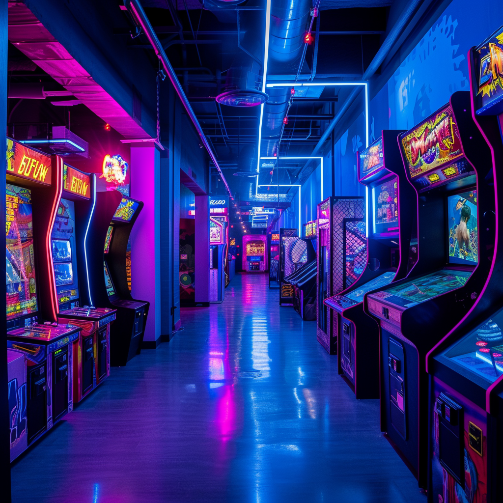 A bright arcade | Source: Midjourney