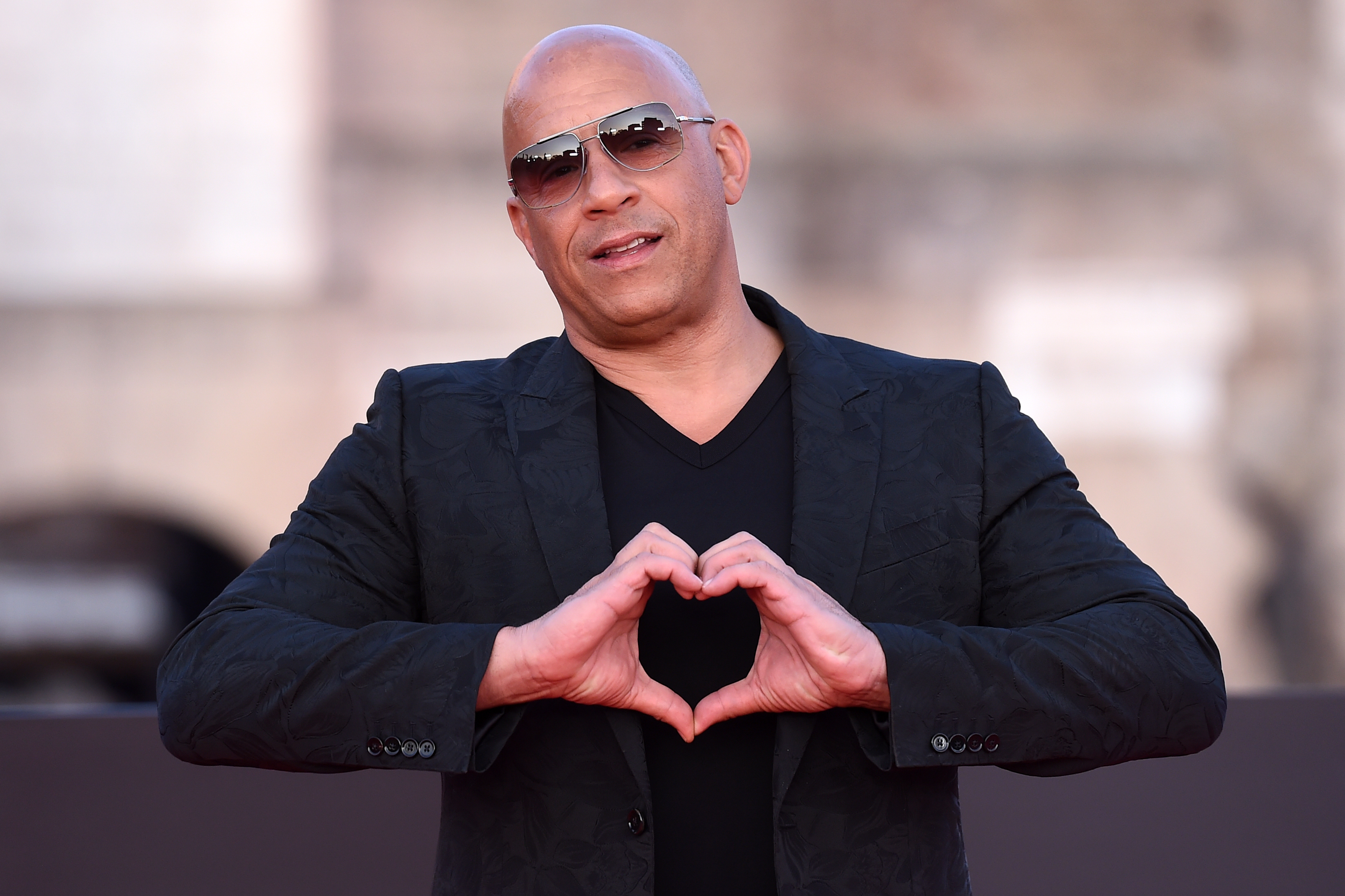 Vin Diesel on the red carpet at the world premiere of the film "Fast X" in Rome, Italy, on May 12, 2023. | Source: Getty Images