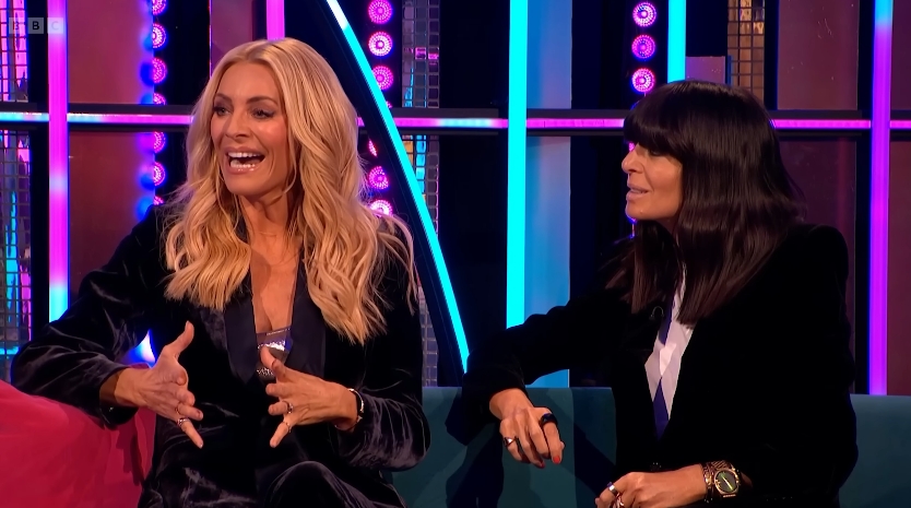 Tess Daly and Claudia Winkleman during their "It Takes Two" interview from a post dated December 10, 2025. | Source: YouTube/George Clarke Strictly & Lives