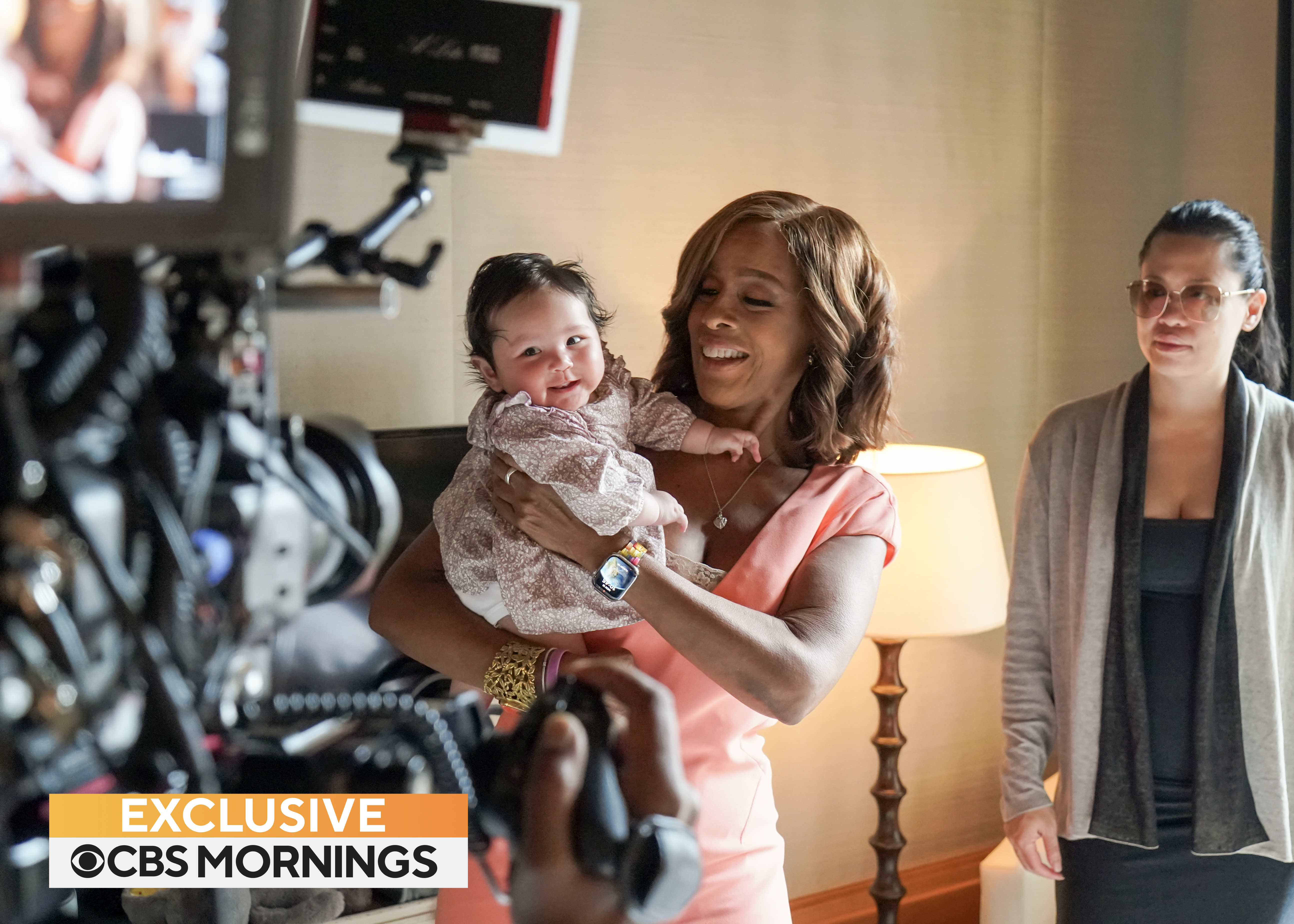 Tiffany Chen, Gayle King, and Chen's daughter on CBS Mornings on Thursday, July 13, 2023 | Source: Getty Images