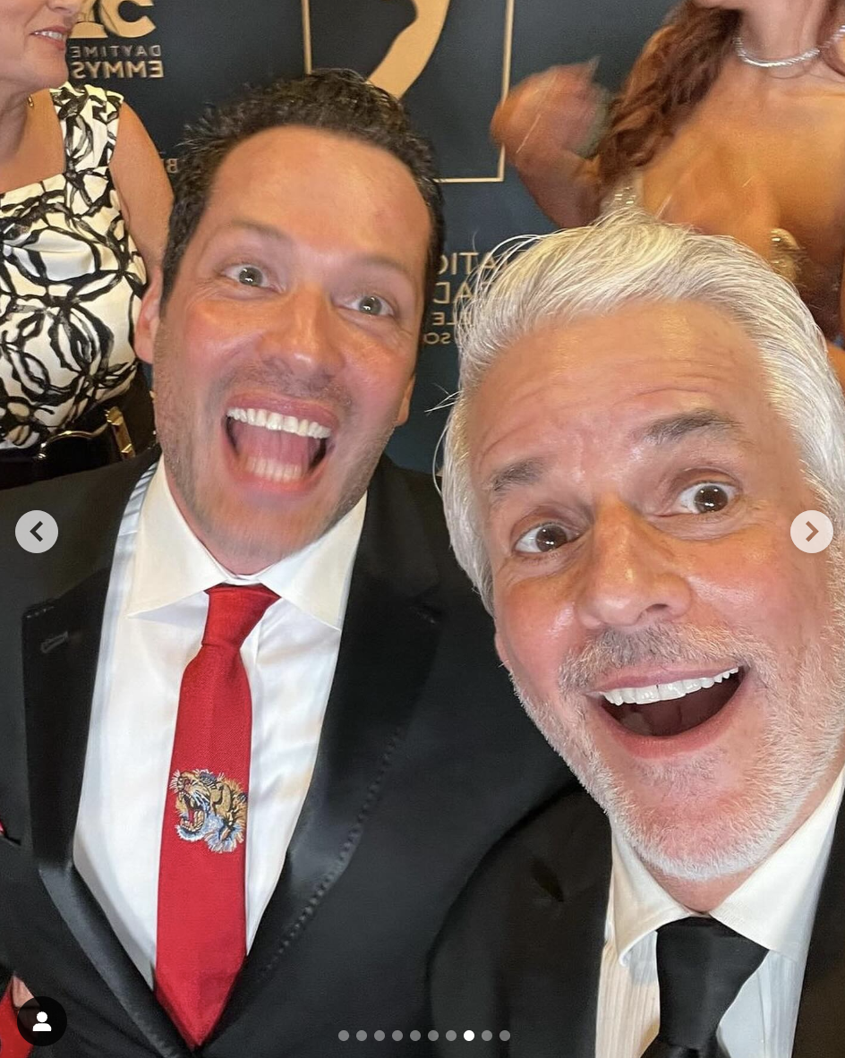 Dominique Zoida and Christian Jules LeBlanc at the Emmy Awards 2024, as seen in a photo dated June 9, 2024 | Source: Instagram/katherinekellylang