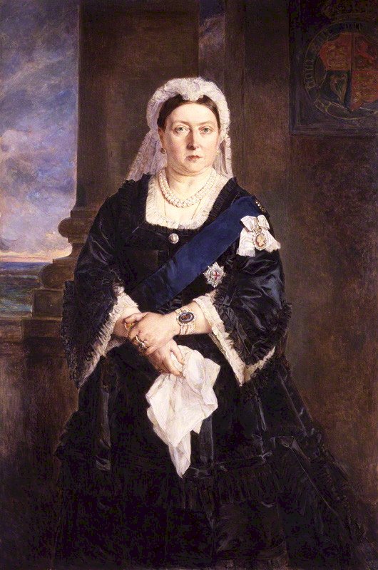  Julia Janet Georgiana AbercrombyAfter Heinrich von Angeli artist QS: P170, Q4233718, P1877, Q527201, Queen Victoria by Julia Abercromby, marked as public domain, more details on Wikimedia Commons 
