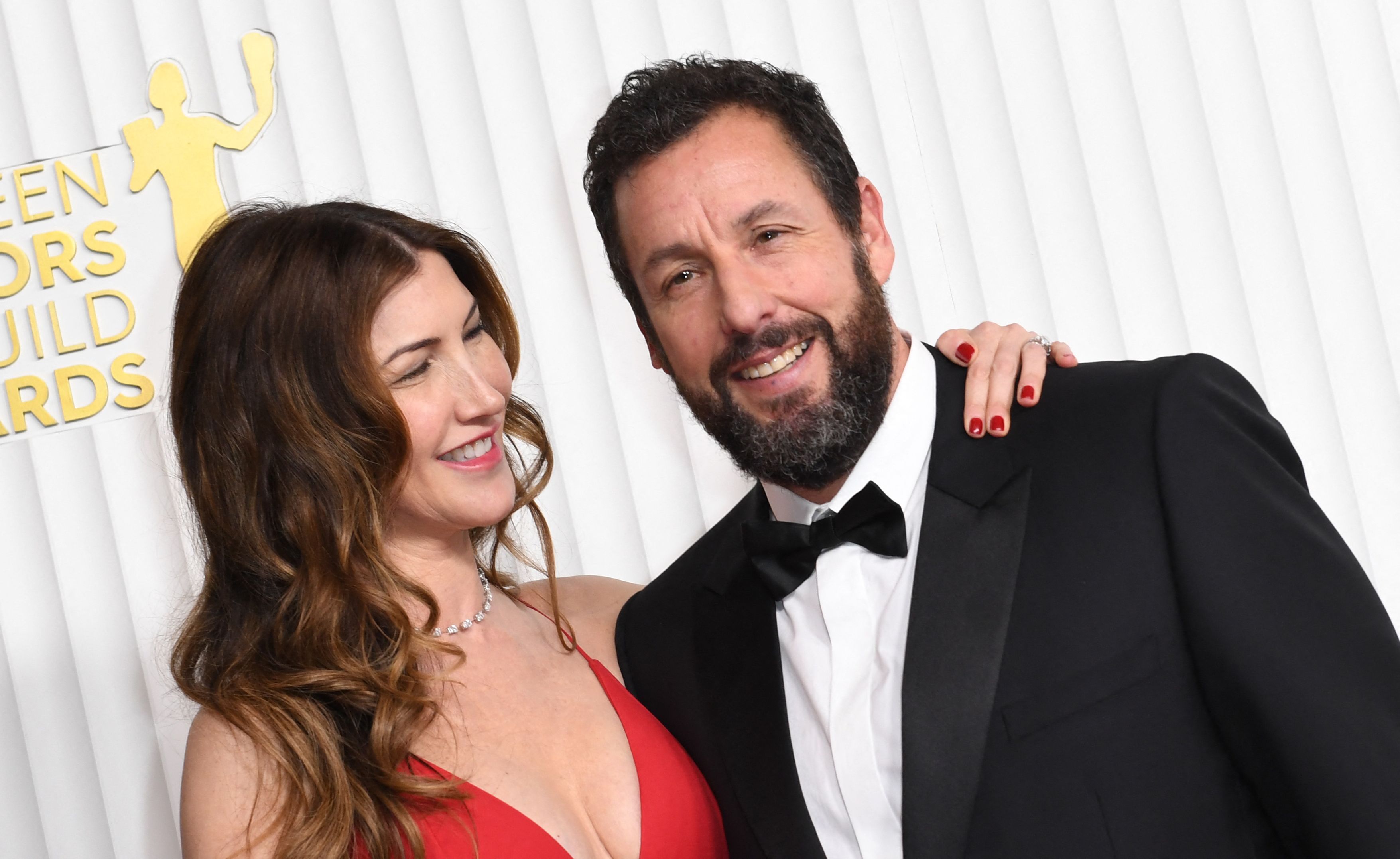 Adam Sandler and Jackie Sandler in Century City, California, on February 26, 2023. | Source: Getty Images