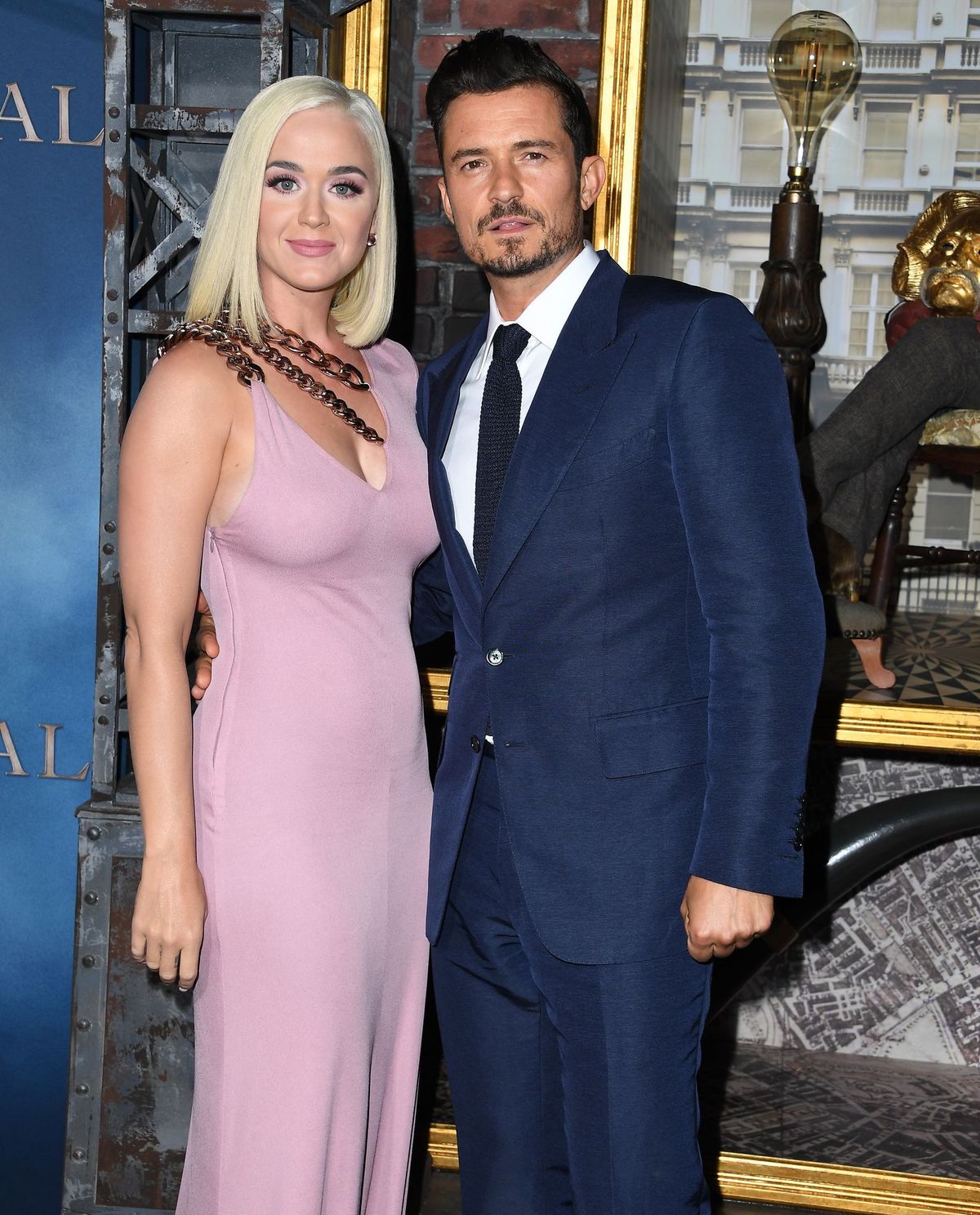 Katy Perry and Orlando Bloom at the Los Angeles premiere of "Carnival Row" on August 21, 2019, in Hollywood, California | Photo: Steve Granitz/WireImage/Getty Images