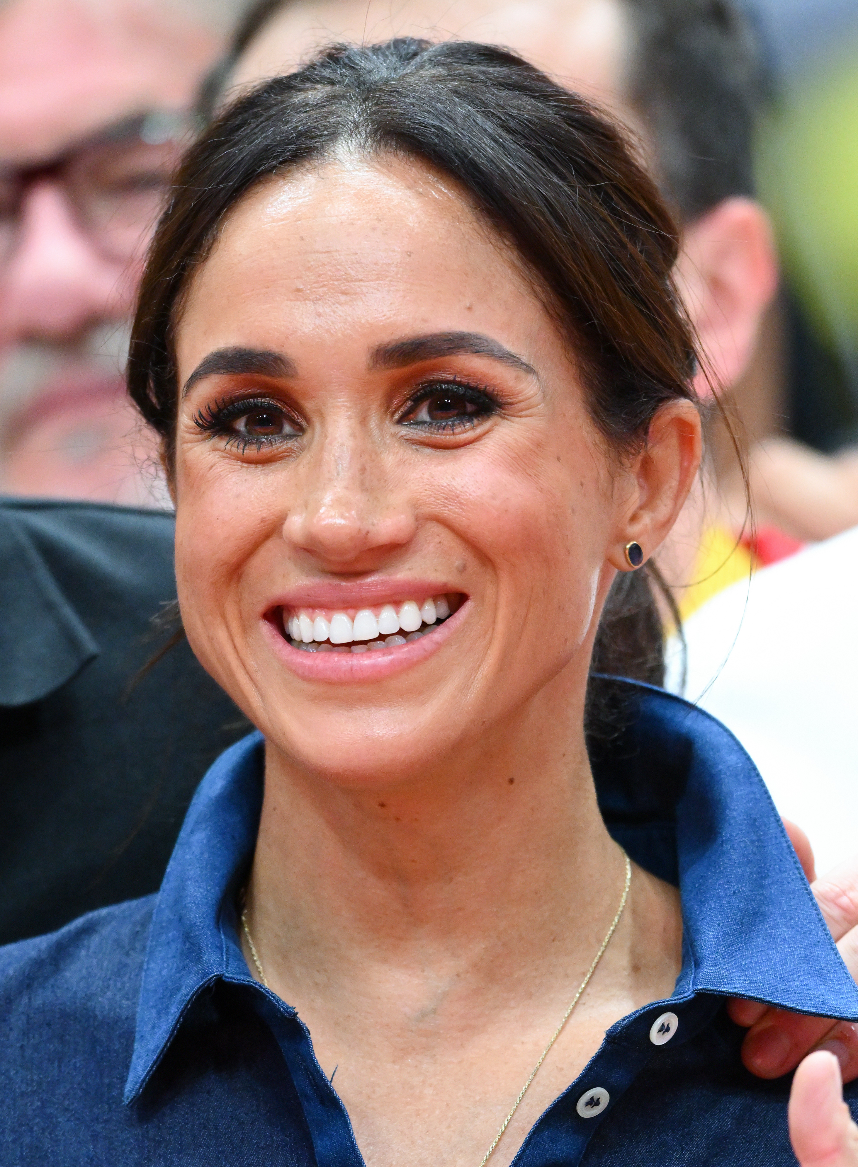 Duchess Meghan at the sitting volleyball final during the Invictus Games on September 15, 2023, in Dusseldorf, Germany | Source: Getty Images