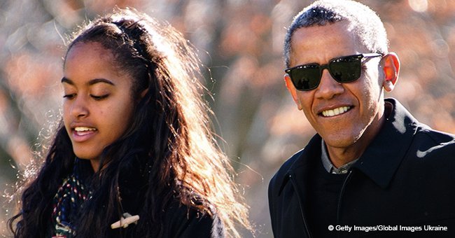 Malia Obama turns heads in white mini dress while on a date with British boyfriend