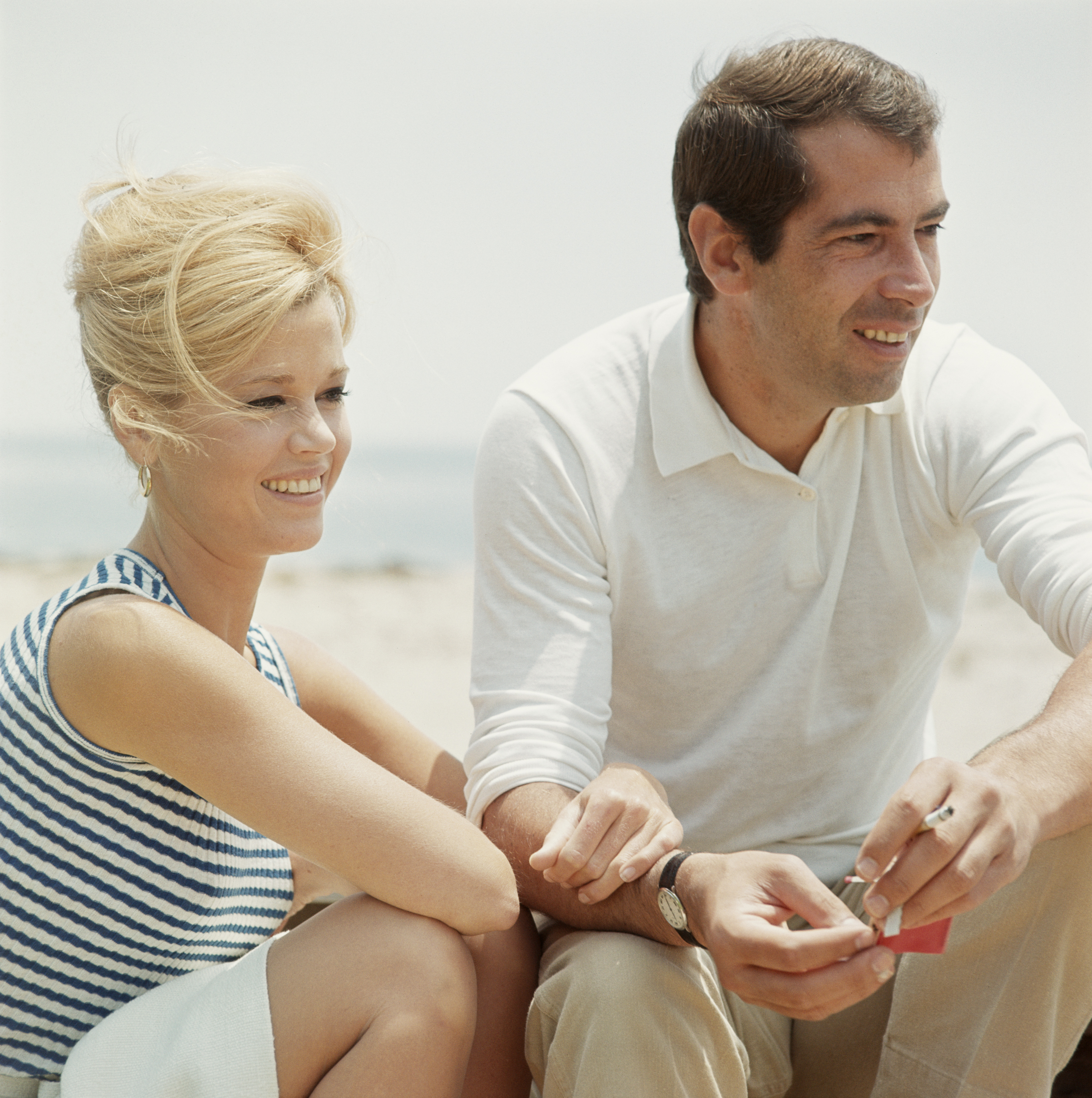 Jane Fonda and Roger Vadim in California, December 1965 | Source: Getty Images