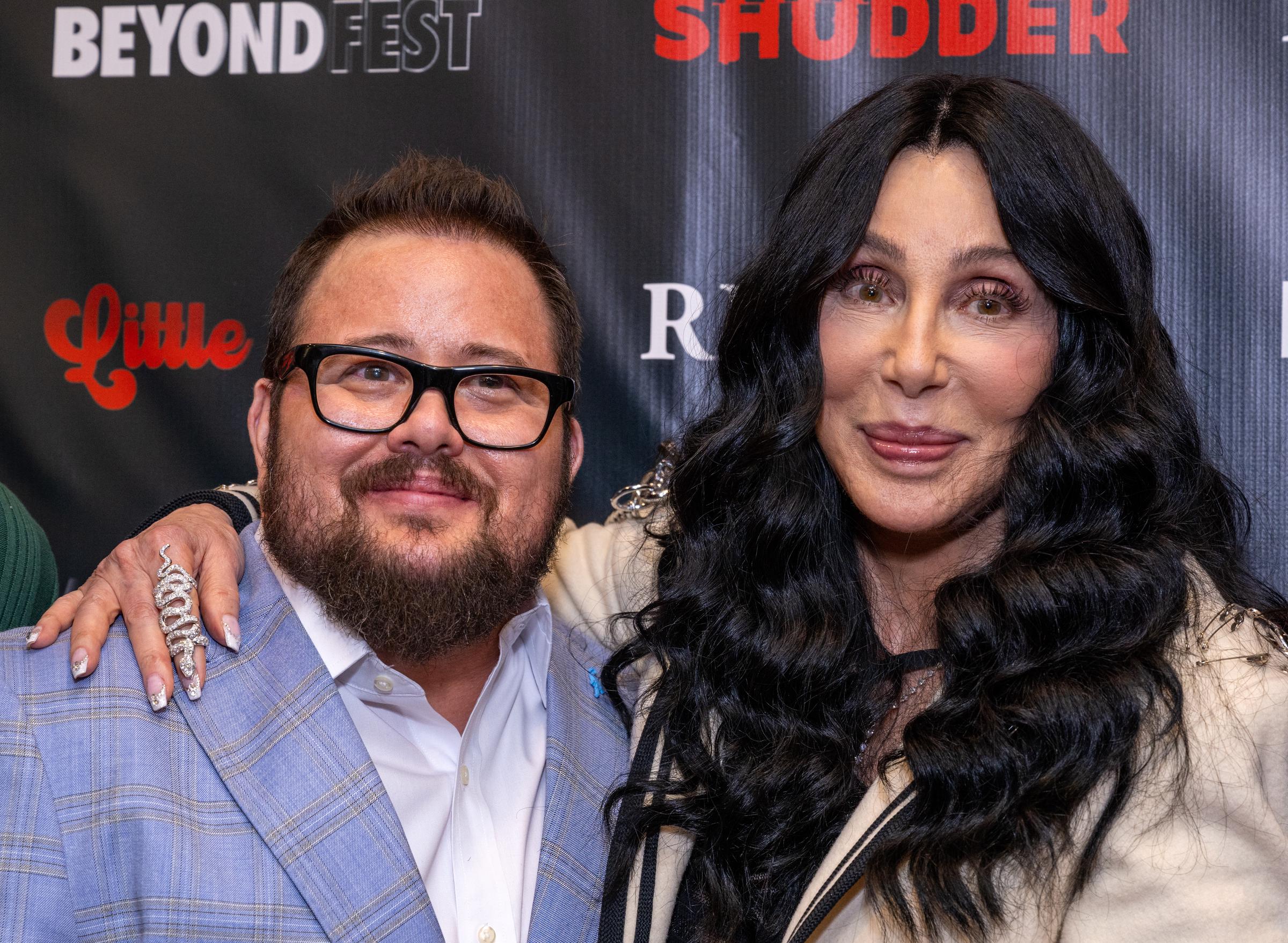 Chaz Bono and Cher attend the Beyond Fest premiere of "Little Bites" at the Aero Theatre on October 3, 2024 in Santa Monica, California | Source: Getty Images