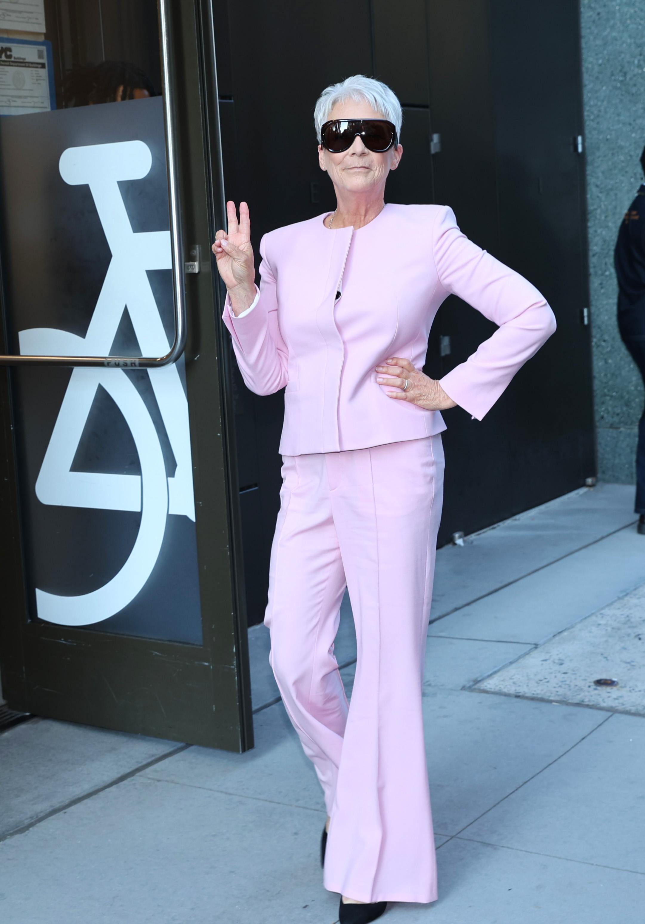 Jamie Lee Curtis at the "Good Morning America" show on July 28, 2025, in New York. | Source: Getty Images