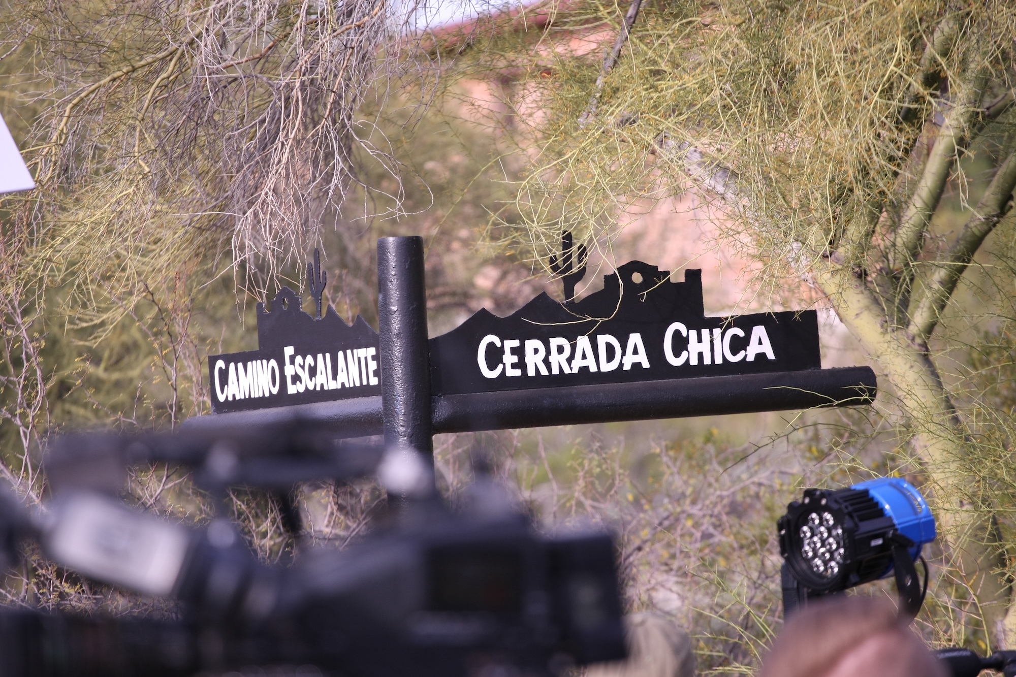 Street signs stand as authorities continue work at Nancy Guthrie’s residence on February 12, 2026 | Source: Getty Images