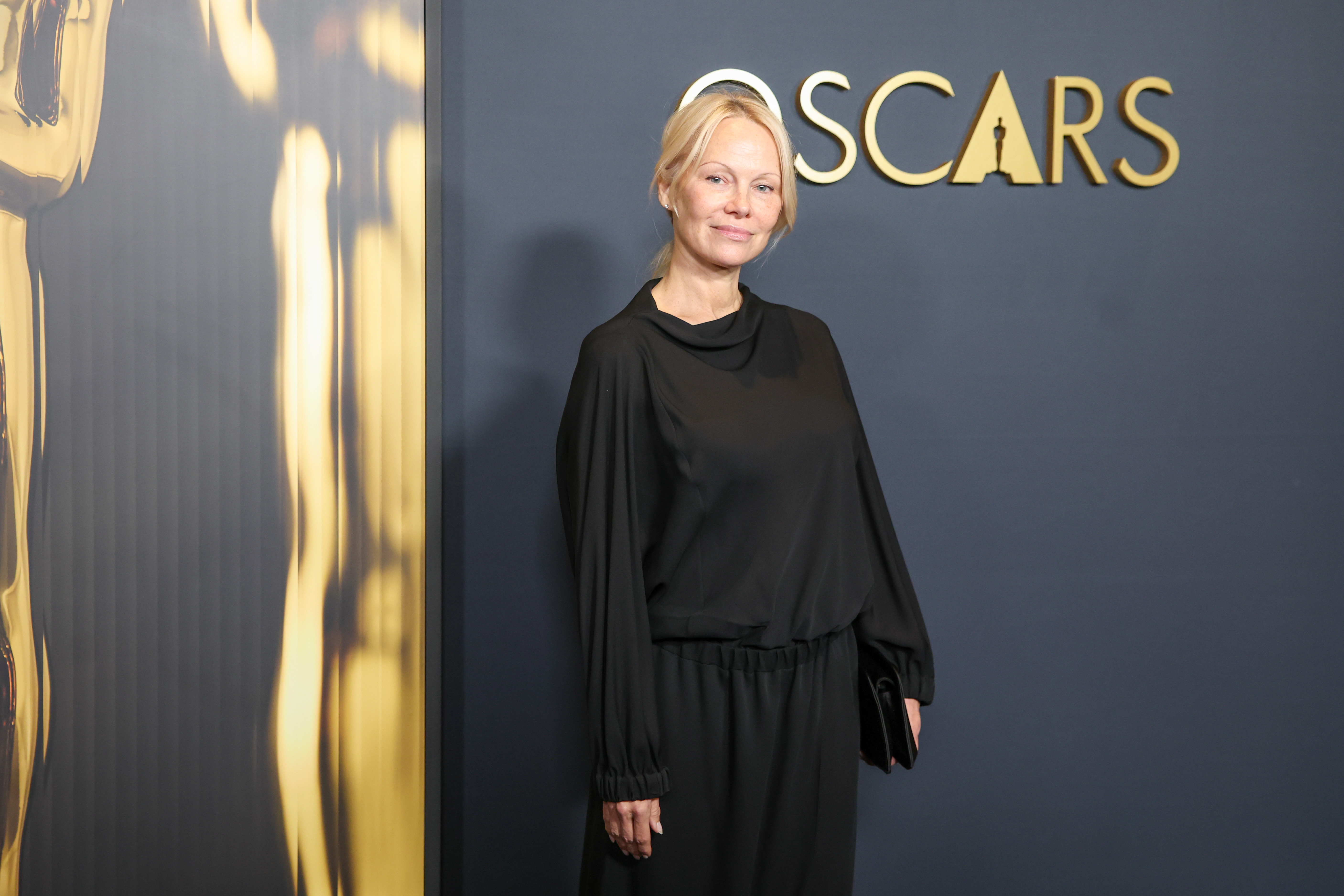 Pamela Anderson pictured on the red carpet at the 15th Governors Awards on November 17, 2024, in Los Angeles, California. | Source: Getty Images