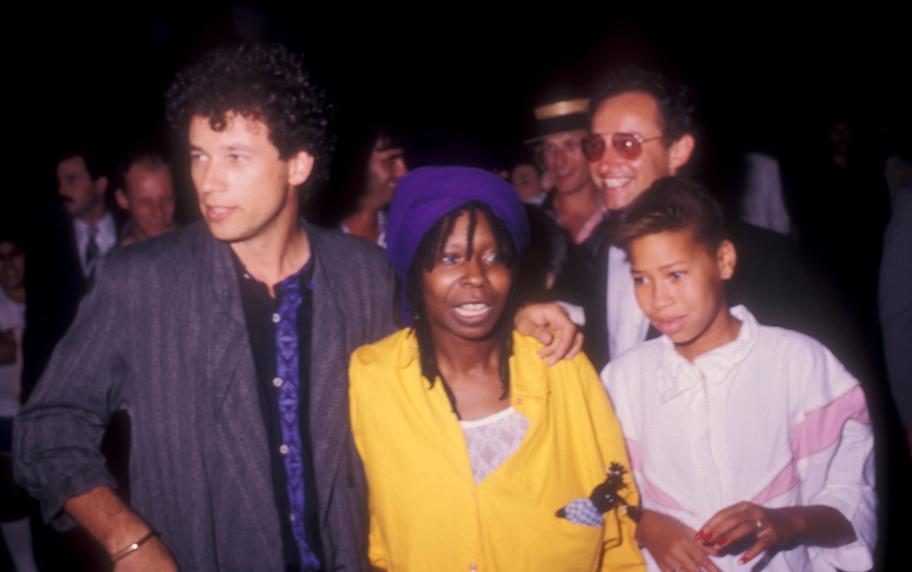 David Claessen, Whoopi Goldberg and Alex Martin at Whoopi Goldberg Wedding Reception, 1986, in Los Angeles, California, United States | Source: Getty Images