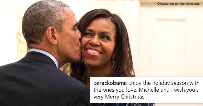 Barack Obama's new photo of him & Michelle is full of love and heartwarming Christmas wishes