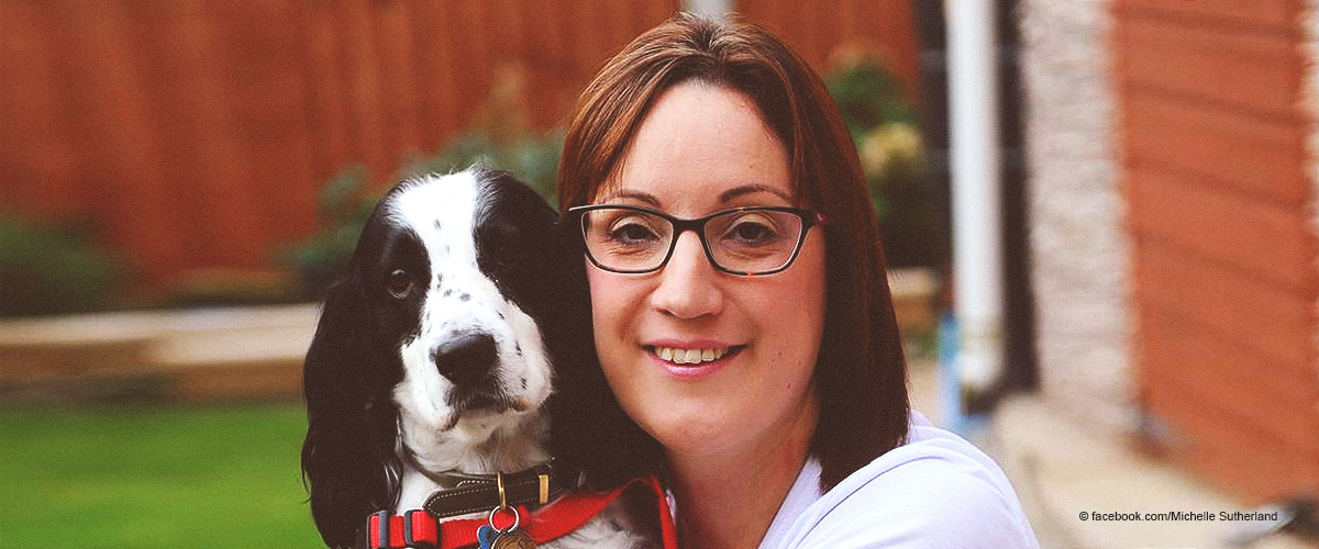 Clive, el perro de asistencia médica entrenado para salvar la vida de su dueña