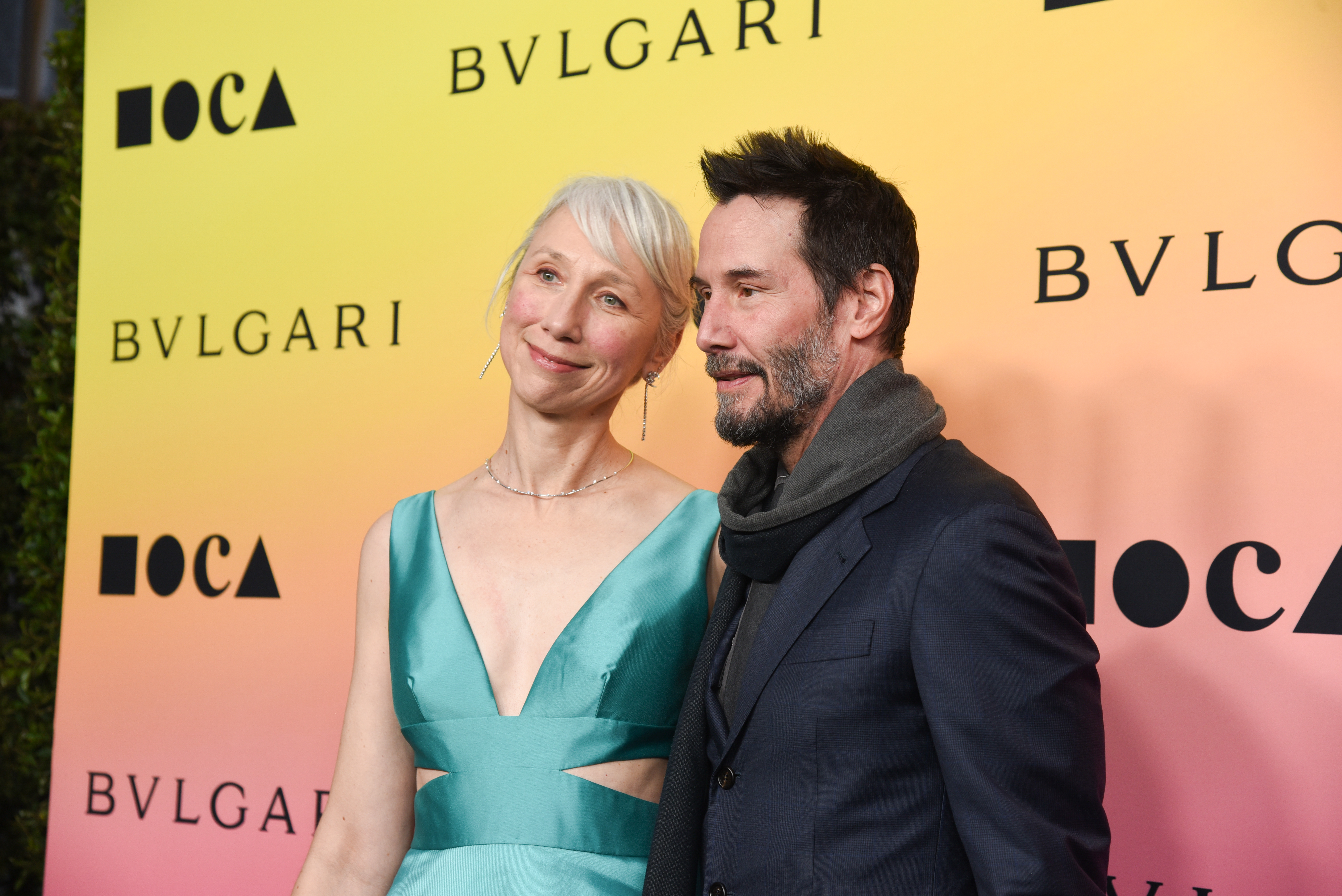 Alexandra Grant and Keanu Reeves at the MOCA Gala in Los Angeles in 2024 | Source: Getty Images