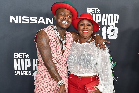 Rapper DaBaby and his mom at the 2019 BET Hip Hop Awards on October 05, 2019 | Photo: Getty Images