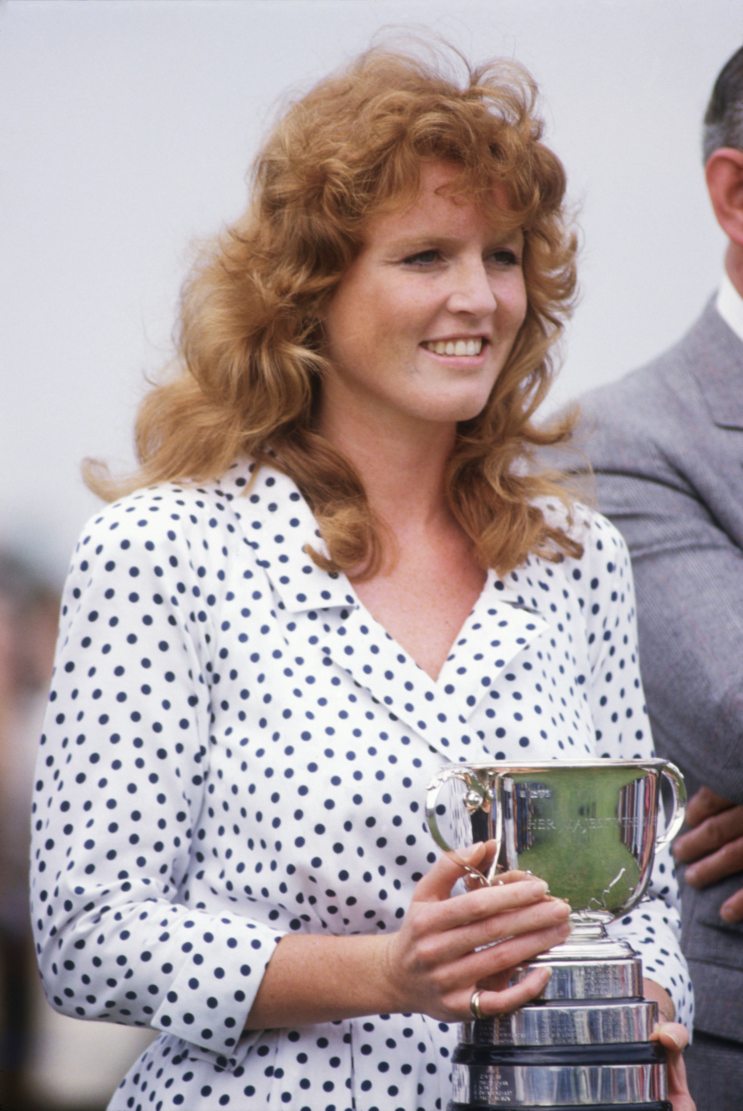 Sarah Ferguson during a polo match on June 8, 1986 at Guards Polo Club, Smiths Lawn, Windsor, Berkshire. | Source: Getty Images