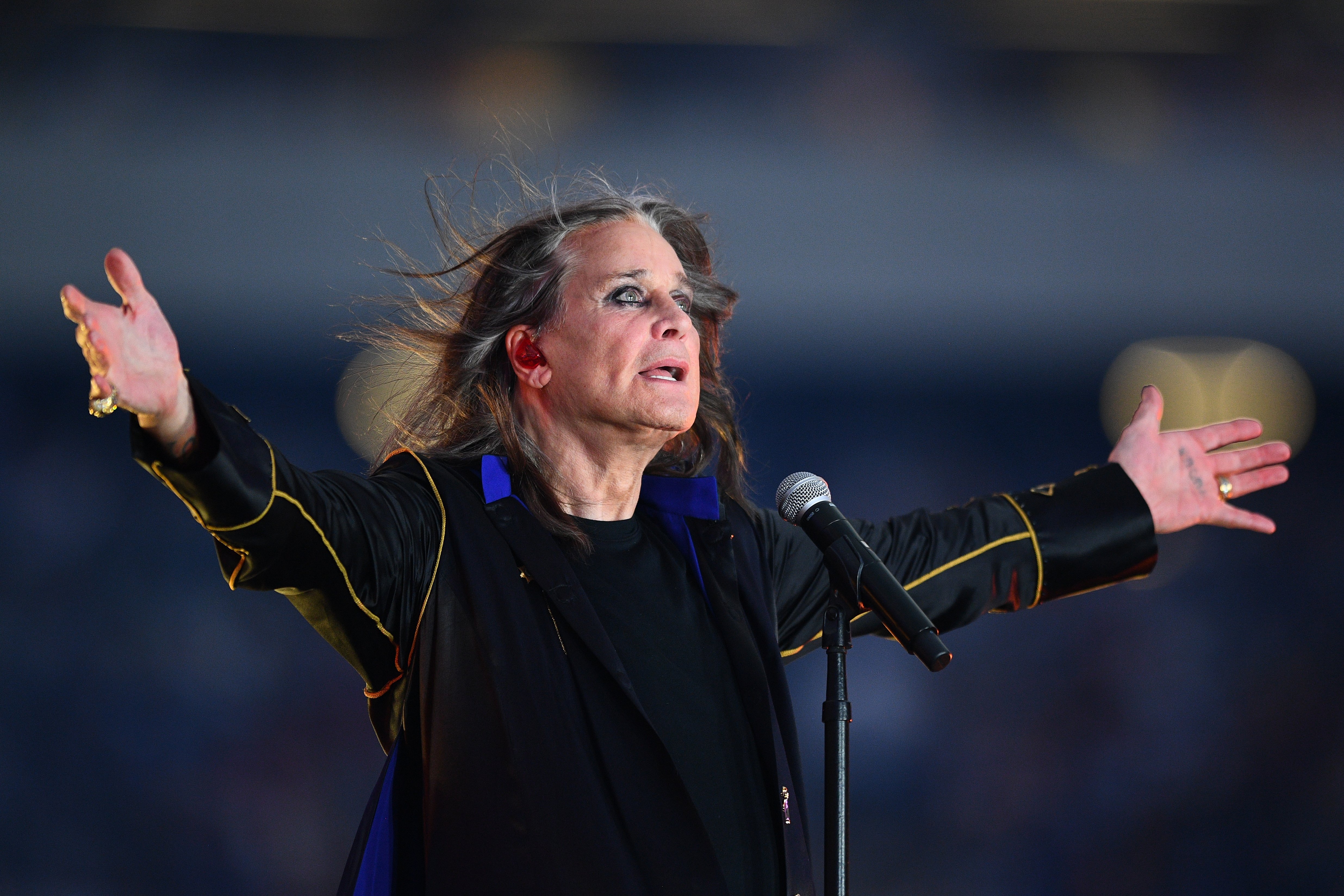 Ozzy Osbourne performs at halftime during an NFL game on September 8, 2022, in Inglewood, California | Source: Getty Images
