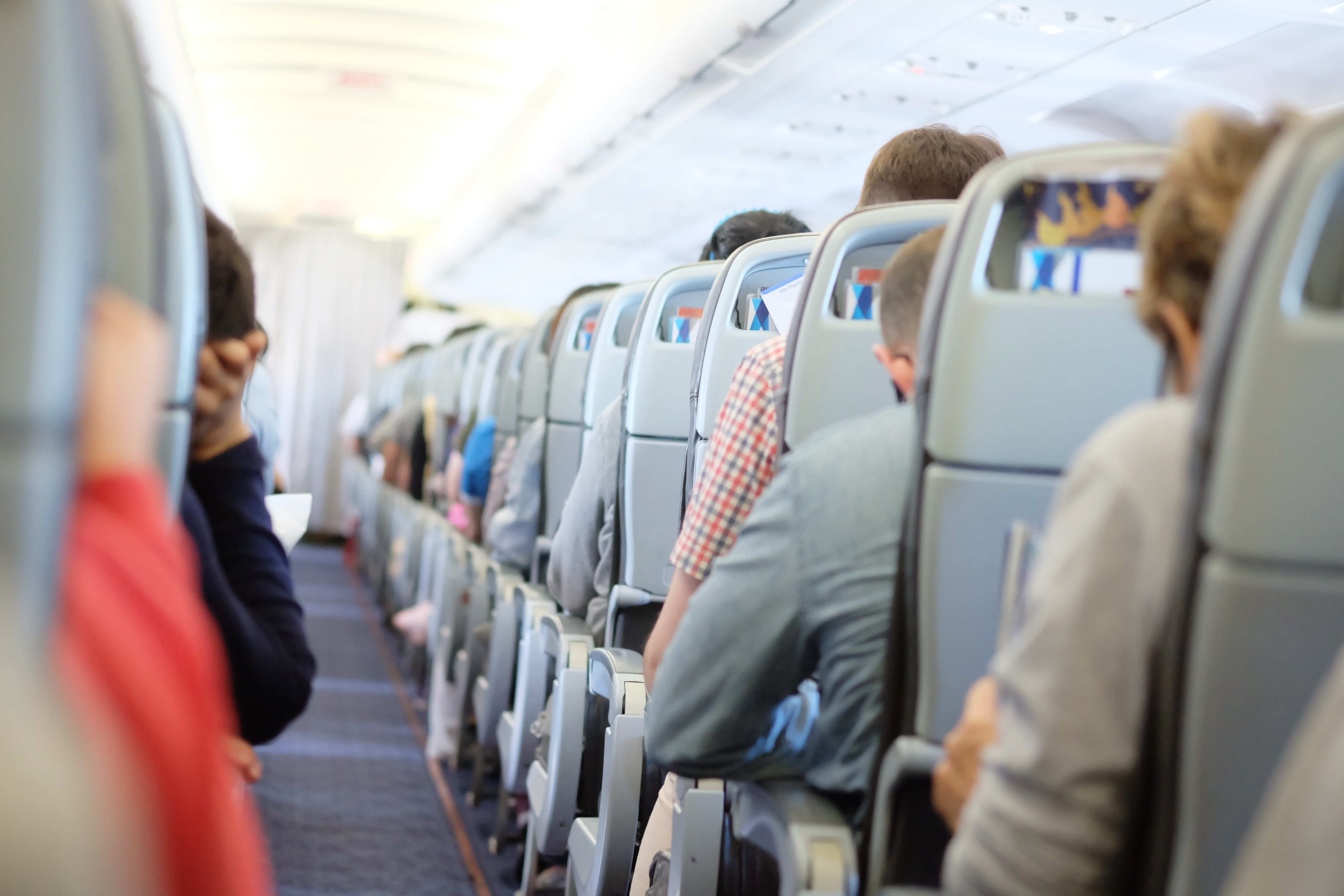 Passengers on a plane | Source: Shutterstock