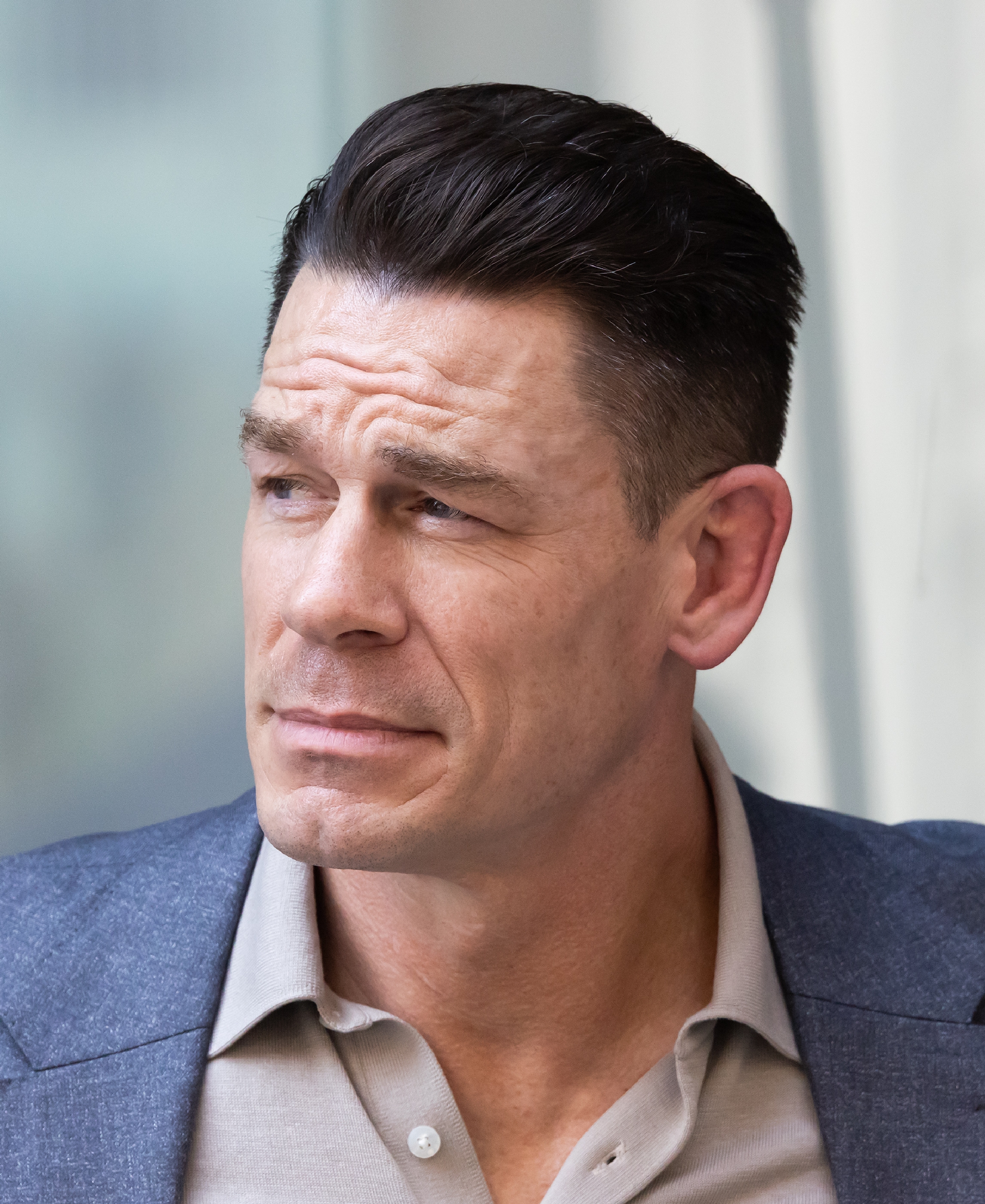 John Cena is seen on the set of "Little Brother" on August 11, 2025 | Source: Getty images