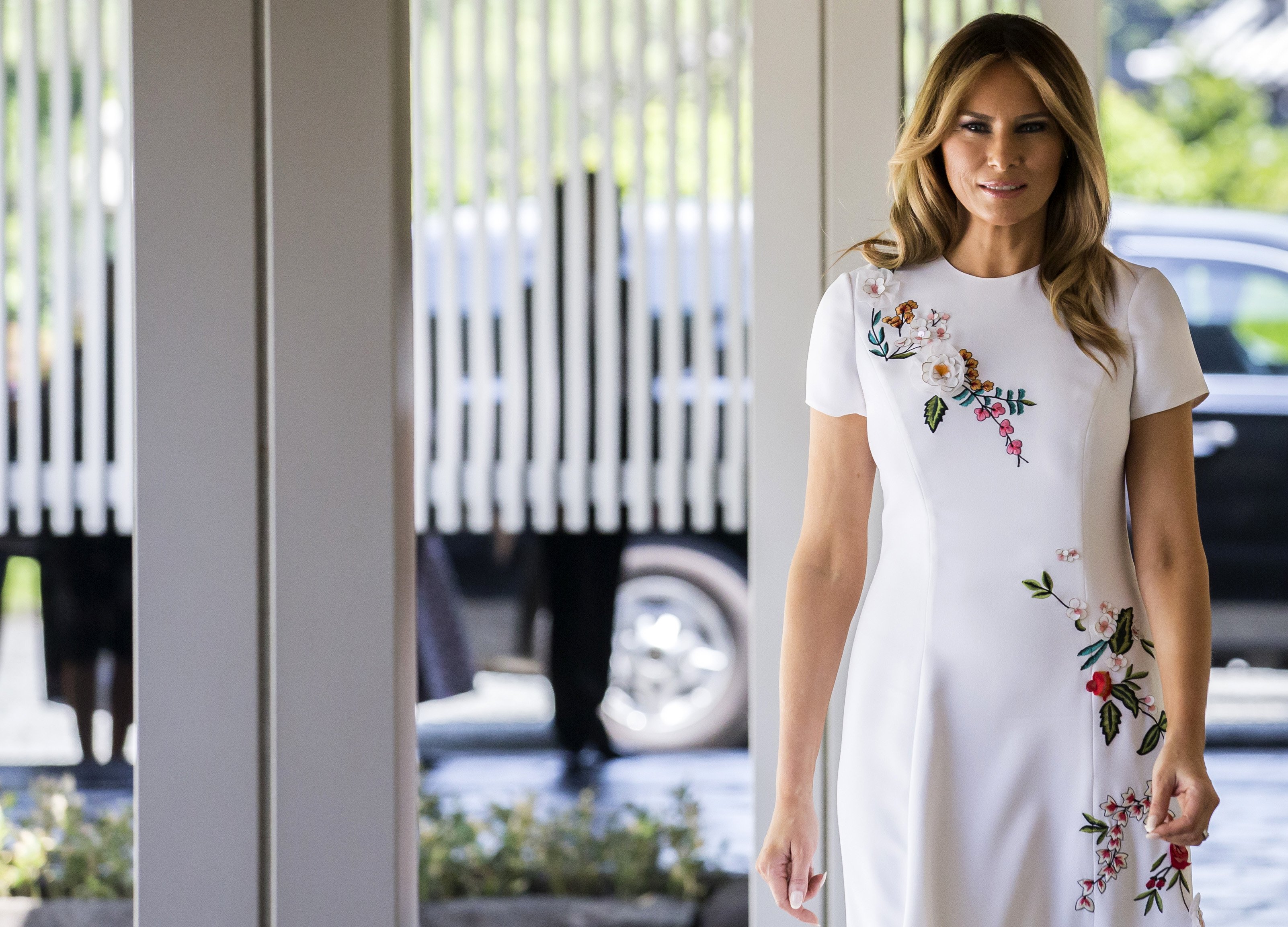 Melania Trump inside the State Guest House on May 27, 2019, in Tokyo, Japan. | Source: Getty Images.