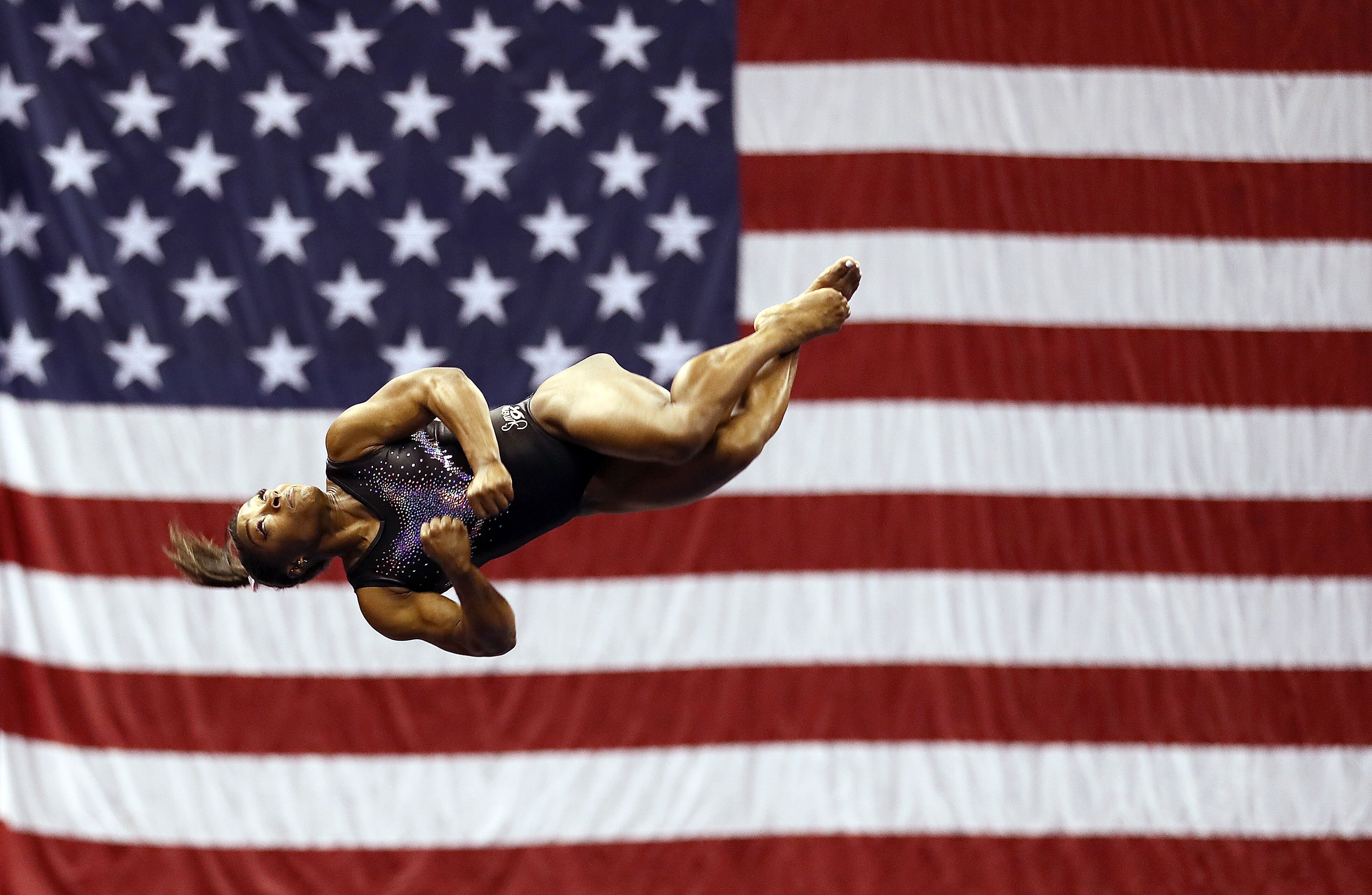 Simone Biles at the World Championships/ Source: Getty Images