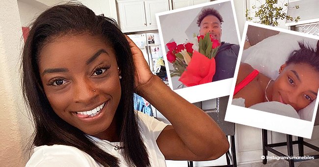 Simone Biles' Received a Rose Bouquet in the Morning from Her Boyfriend ...