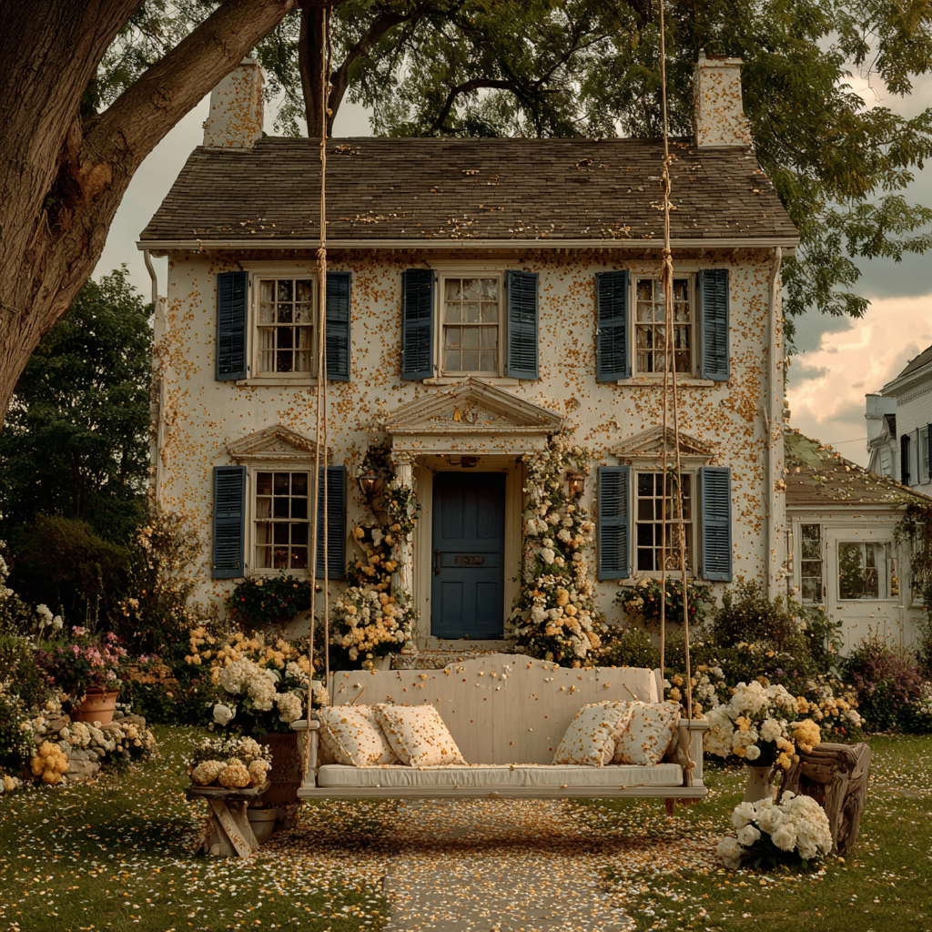 A house with egg stains | Source: Midjourney