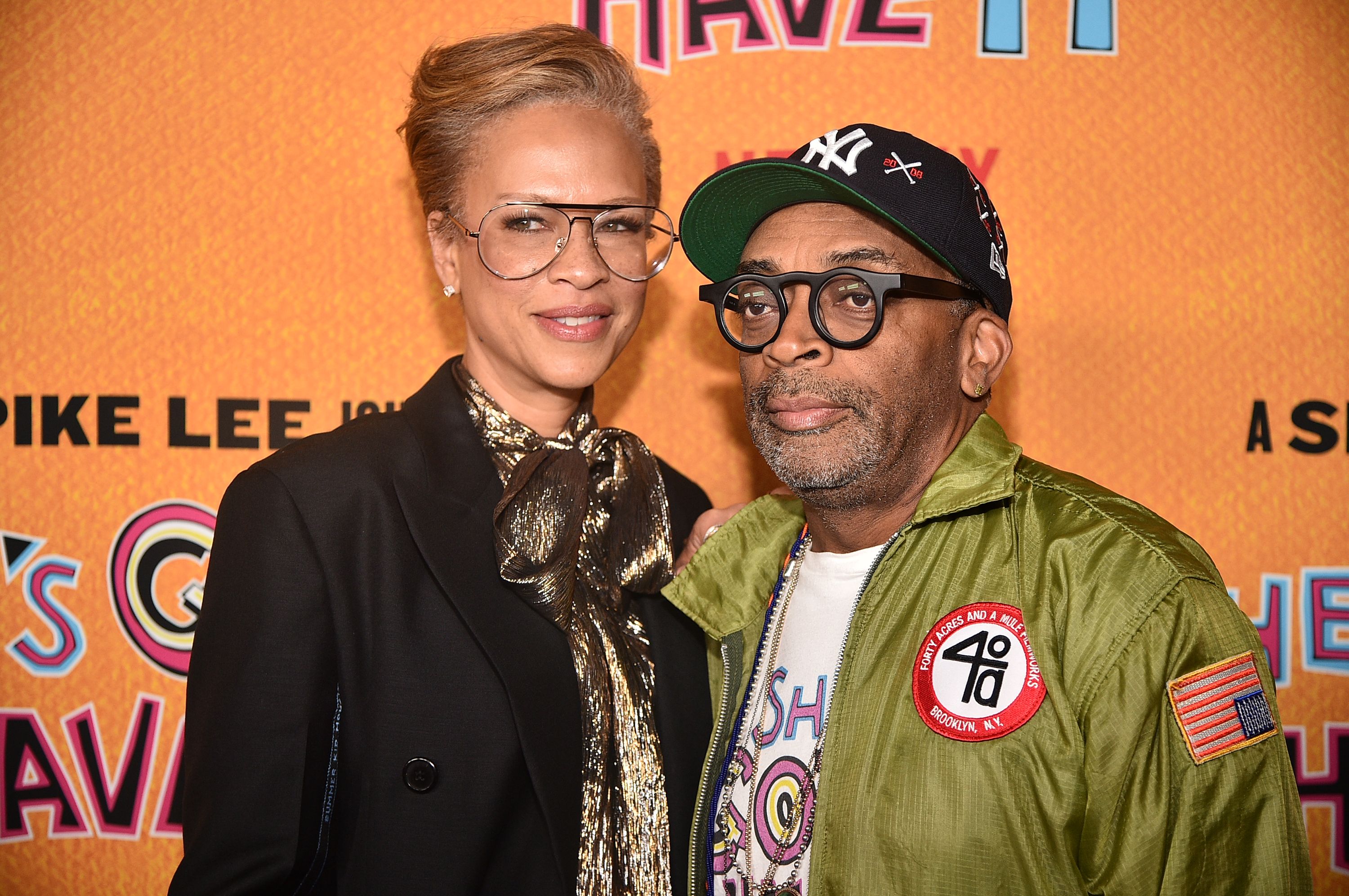 Tonya Lee Lewis and Spike Lee at the "She's Gotta Have It" Season 2 Premiere in 2019 in Brooklyn, New York | Source: Getty Images