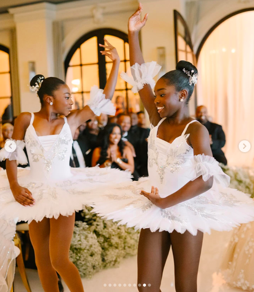 The ballerinas dancing at LeToya Luckett and Taleo Coles' wedding, posted on August 1, 2024 | Source: Instagram/valeisha