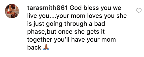 Fan's comment on Alana Thompson's post | Source: Instagram/honeybooboo