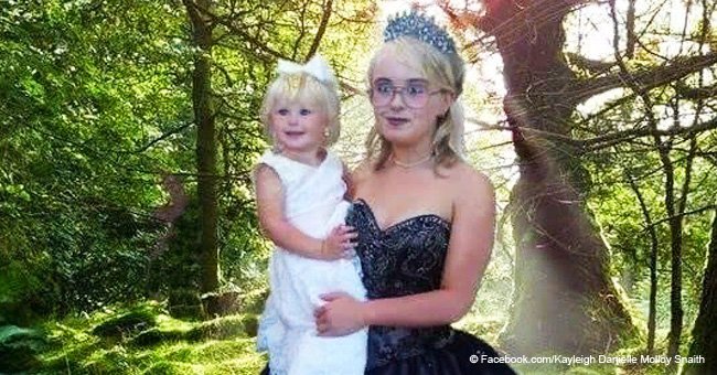 Teen who fell pregnant at 13 silenced 'haters' by taking 2-year-old daughter to prom