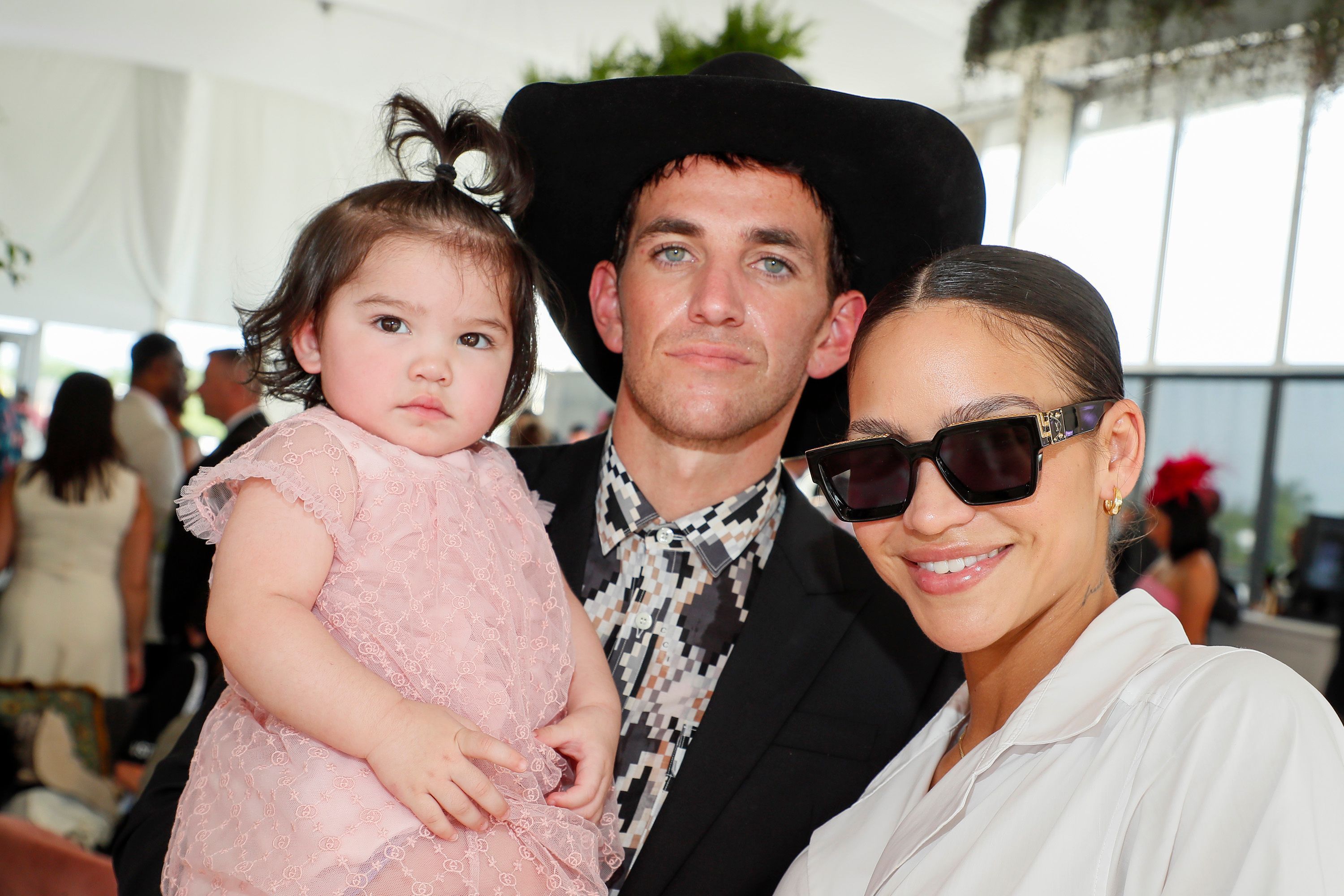 Sunny Fine, Alex Fine and Cassie Ventura attend Preakness 147 in the 1/ST Chalet hosted by 1/ST at Pimlico Race Course on May 21, 2022 in Baltimore, Maryland. | Source: Getty Images