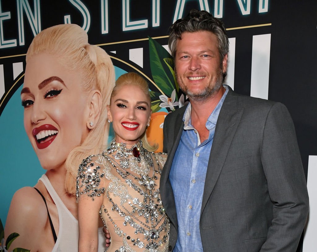 Gwen Stefani and Blake Shelton at the grand opening of her "Gwen Stefani - Just a Girl" residency. | Source: Getty Images