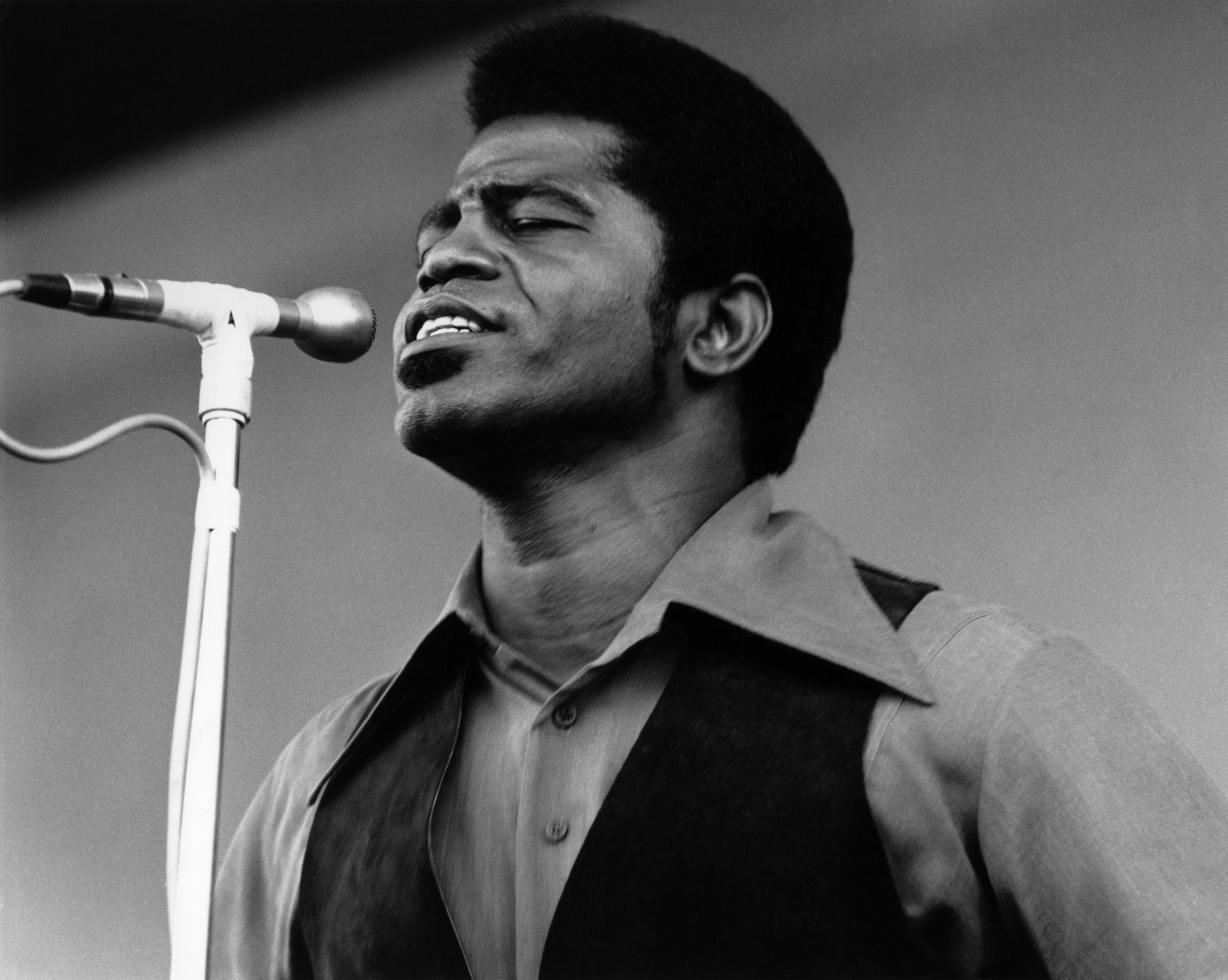 James Brown performs live on stage at the Newport Jazz Festival in Newport, Rhode Island on the afternoon of July 6, 1969 | Source: Getty Images