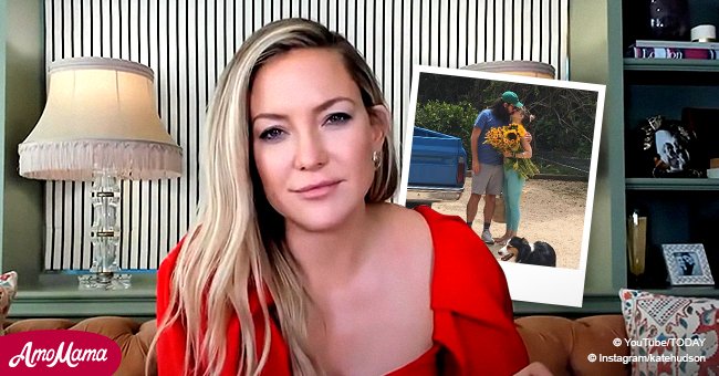 Kate Hudson Shares a Sweet Photo Kissing Her Boyfriend Danny Fujikawa - Kate Hudson Shares Sweet Kissing Photo After Engagement