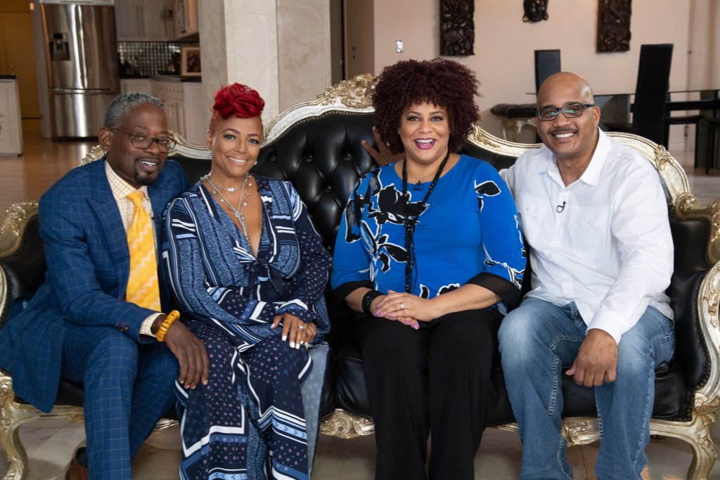 John Henton, Terrence C. Carson, Kim Fields and Kim Coles at a special taping for "Living Single" 25th Anniversary Special, July 2018 | Source: Getty Images