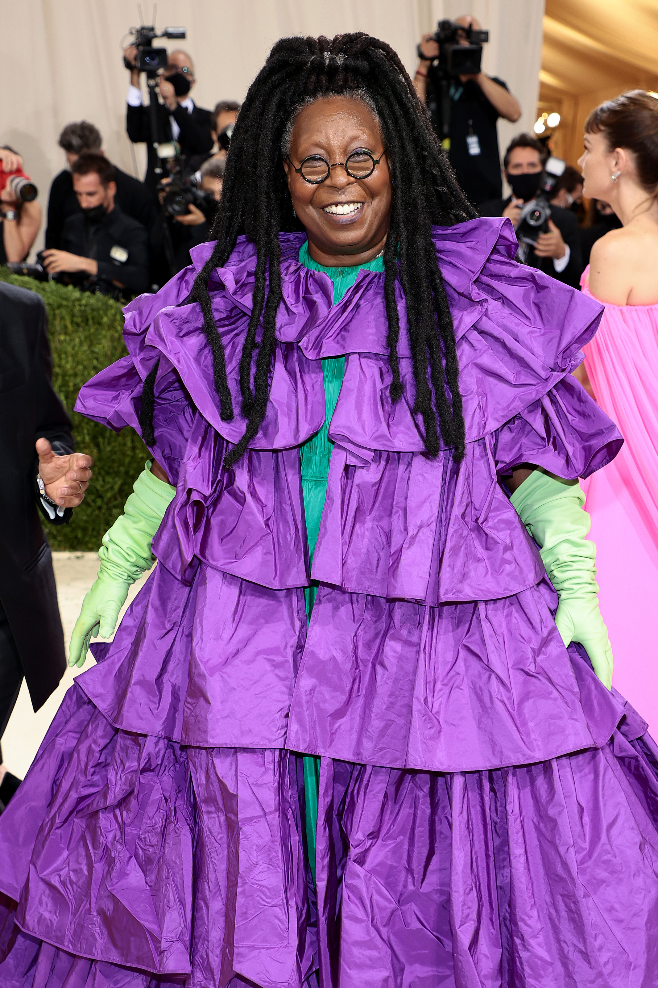 Whoopi Goldberg attends The 2021 Met Gala Celebrating In America: A Lexicon Of Fashion at the Metropolitan Museum of Art on September 13, 2021, in New York City. | Source: Getty Images