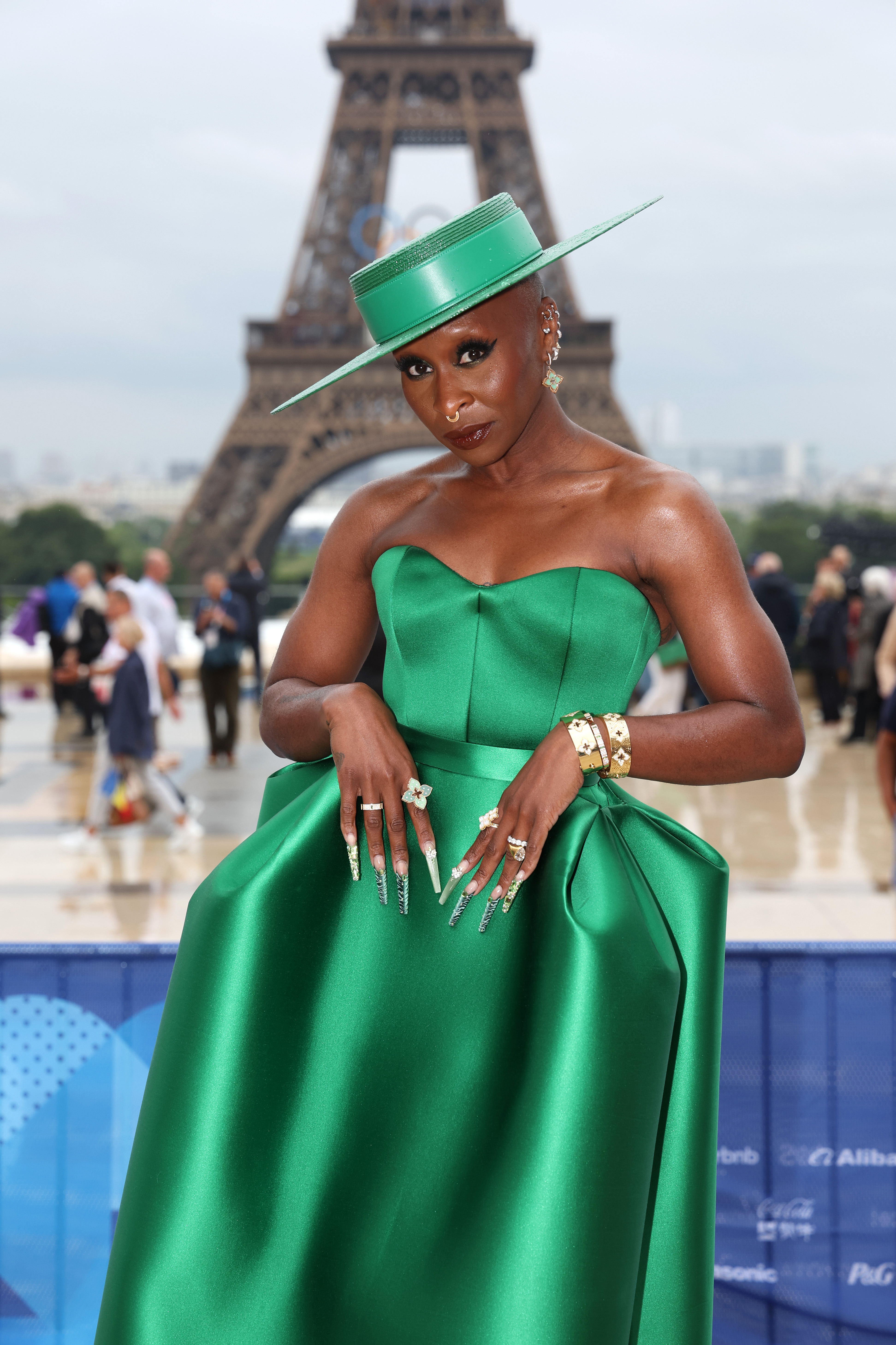 Cynthia Erivo at the Trocadero ahead of the opening ceremony on July 26, 2024 | Source: Getty Images