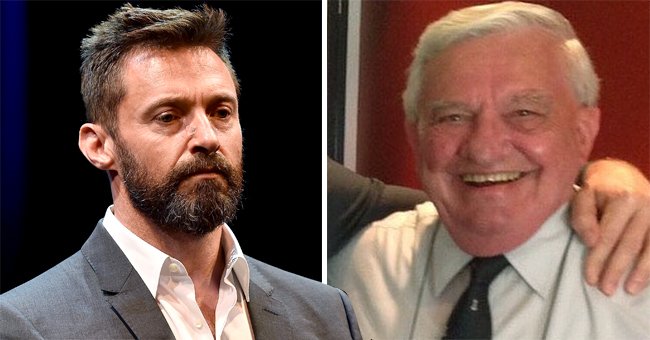 Actor Hugh Jackman on the left and his father, Chris Jackman, on the right | Photo: Stefan Gosatti/Getty Images + Getty Images + Instagram.com/thehughjackman