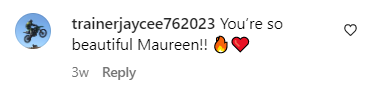 A comment on Maureen McCormick's photo posted on March 16 2023 | Source: instagram.com/@momccormick7