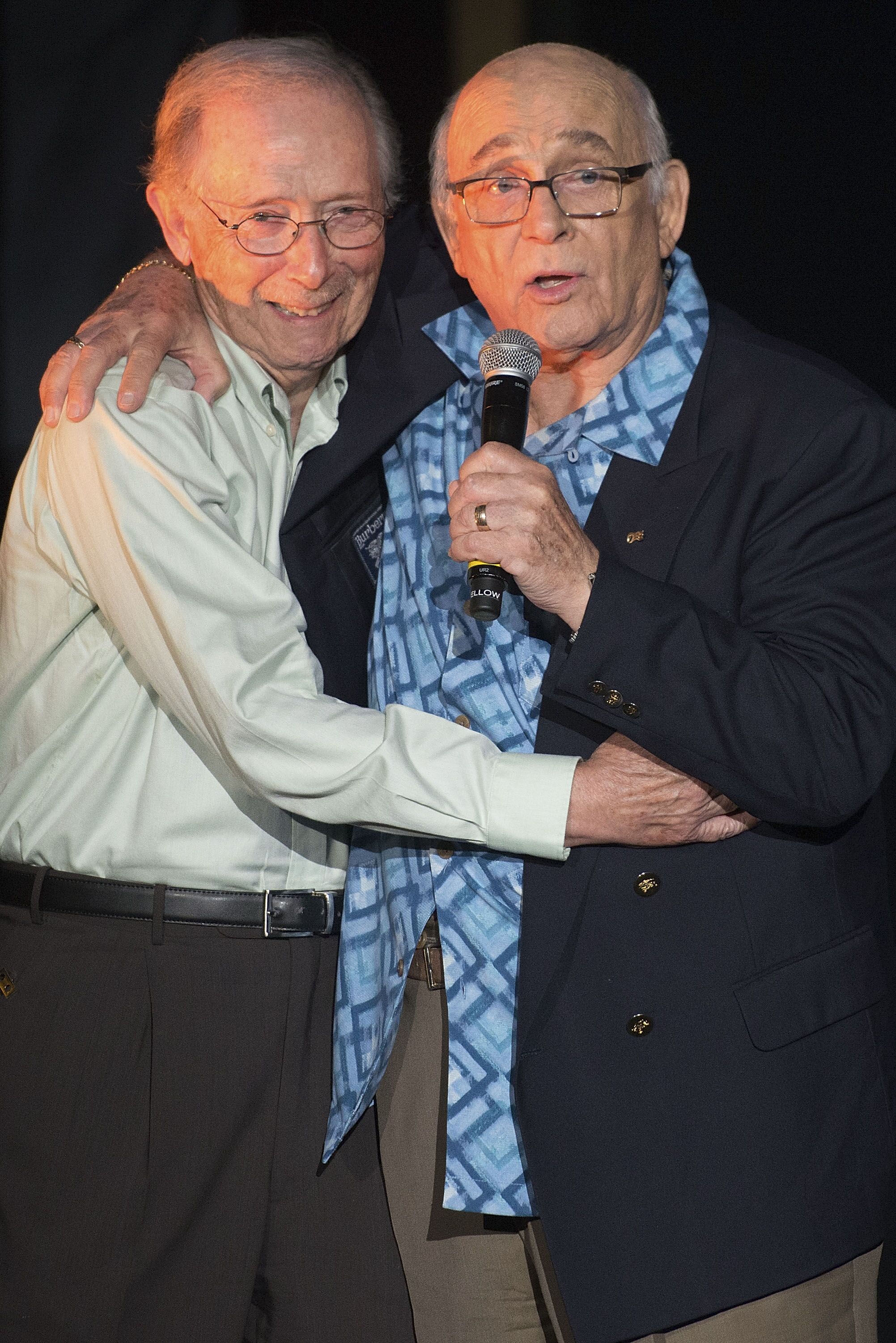 Bernie Koppell and Gavin MacLeod attend Stephen Schwartz's Magic To Do Premiere. | Source: Getty Images