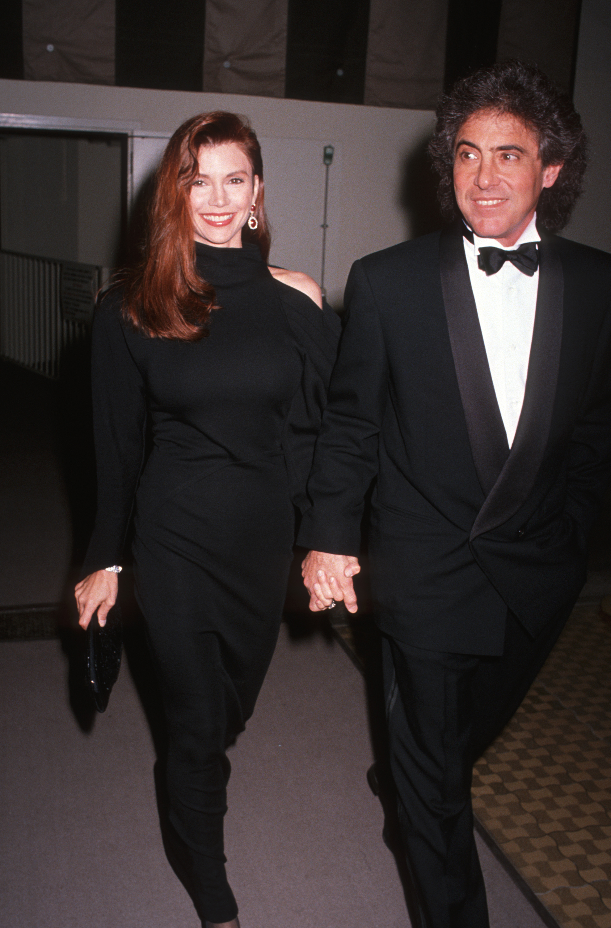 Victoria Principal and Harry Glassman in Beverly Hills, California on November 29, 1989 | Source: Getty Images