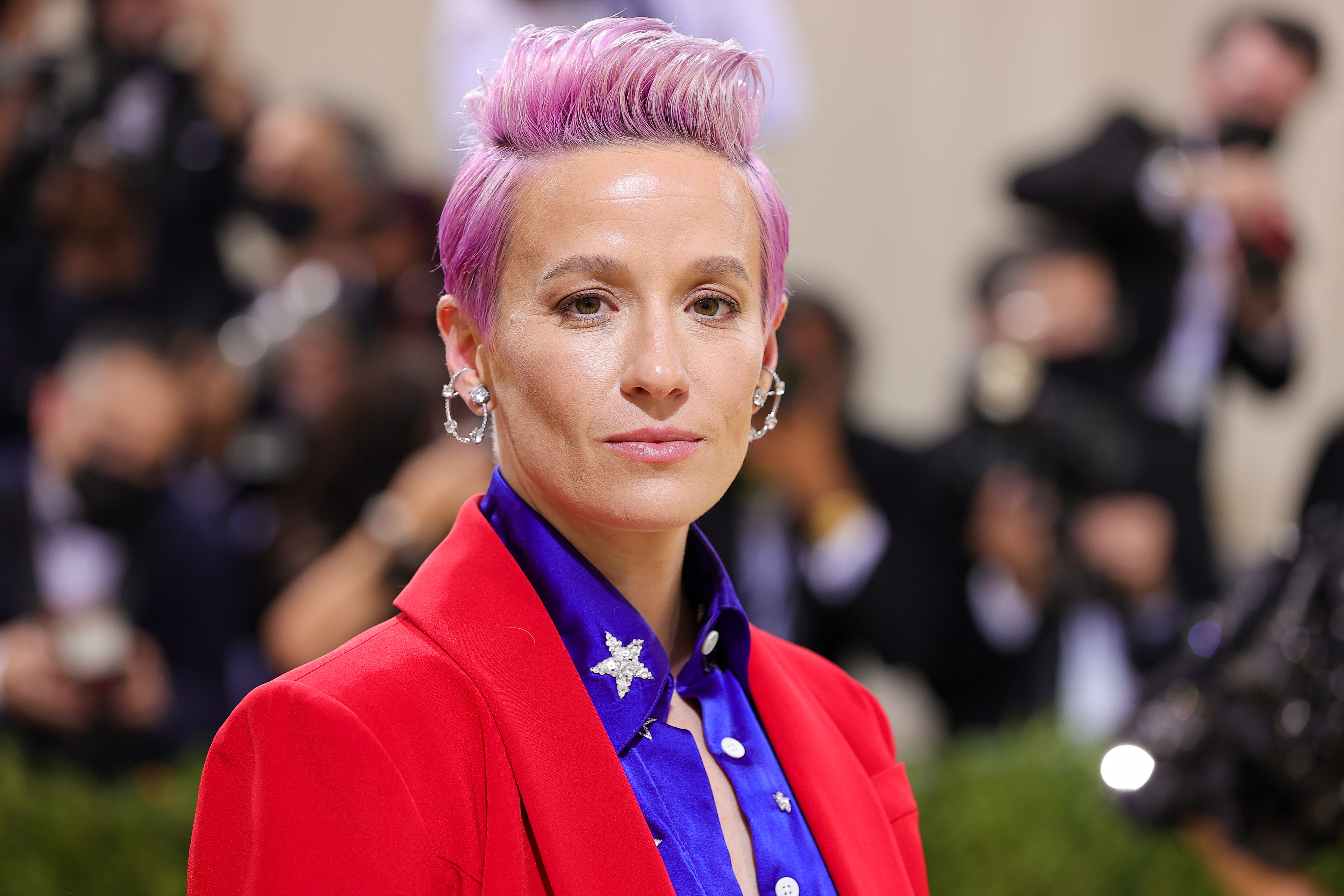Megan Rapinoe at The Met Gala Celebrating In America: A Lexicon of Fashion on September 13, 2021, in New York City | Source: Getty Images