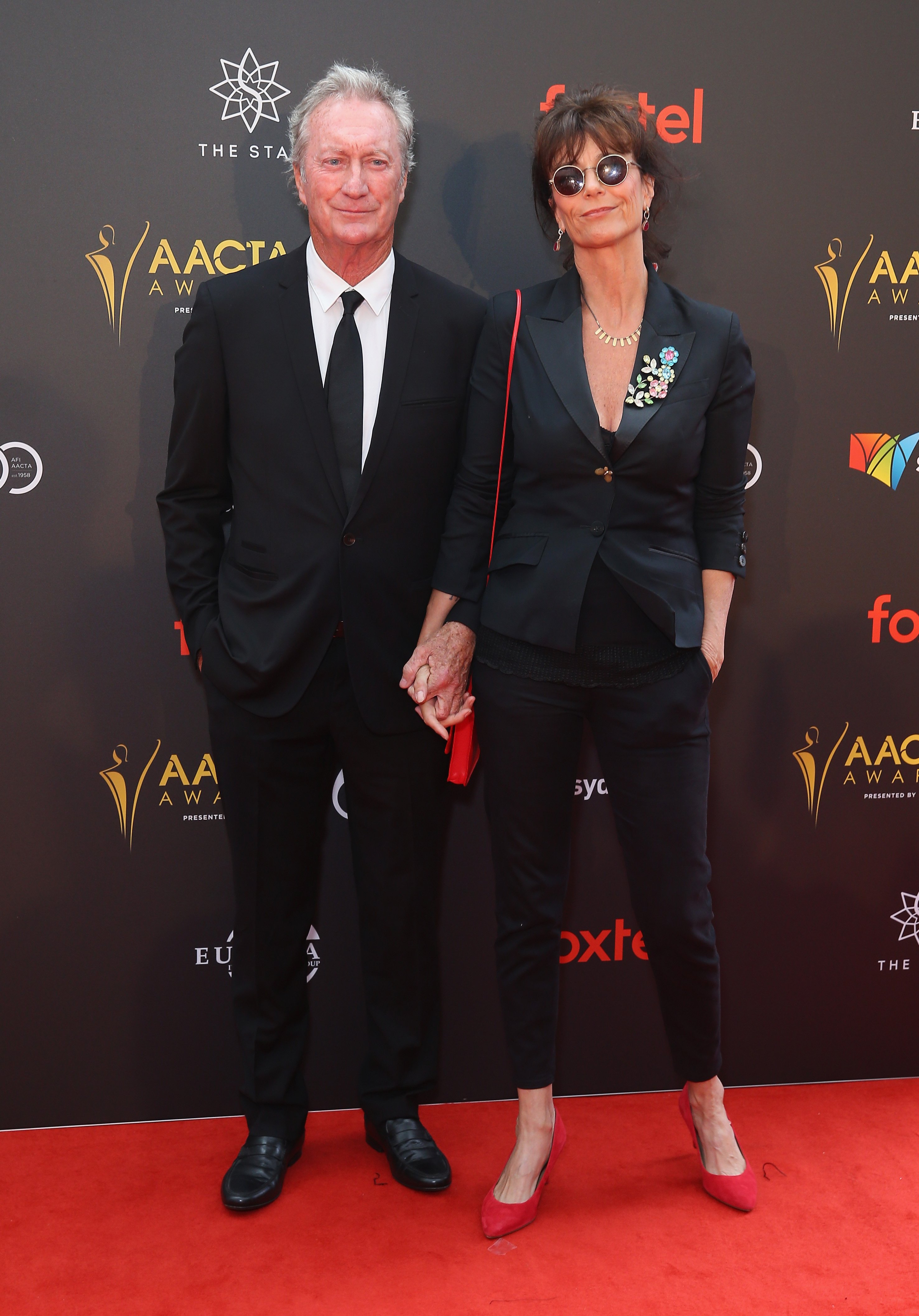Bryan Brown and Rachel Ward at the 2018 AACTA Awards Presented by Foxtel at The Star on December 5, 2018 in Sydney, Australia. | Source: Getty Images