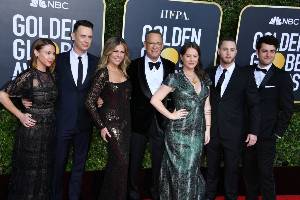Tom Hanks, his wife Rita Wilson and family attend the 77th Annual Golden Globe Awards at The Beverly Hilton Hotel on January 05, 2020 in Beverly Hills, California | Photo: Getty Images 